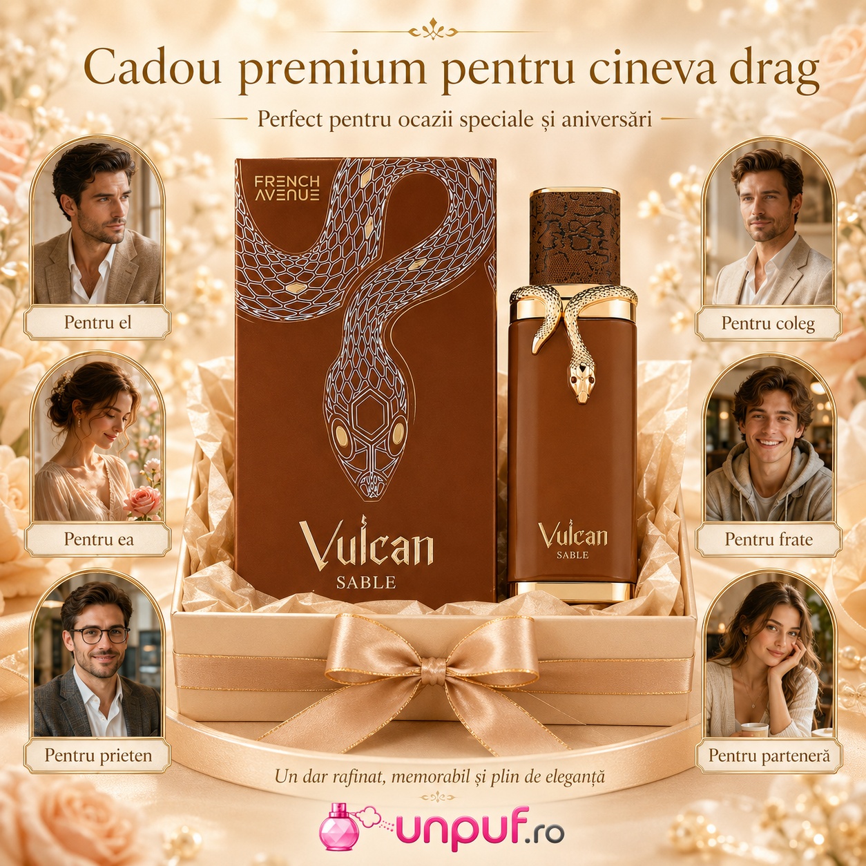 Vulcan Sable French Avenue cadou premium pentru el pentru ea pentru coleg prieten frate sau parteneră