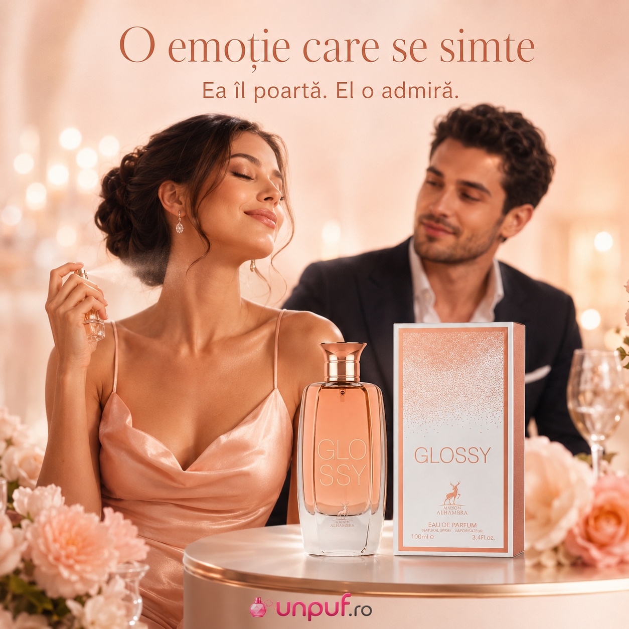 Glossy Maison Alhambra parfum de damă o emoție care se simte aromă feminină elegantă și delicată
