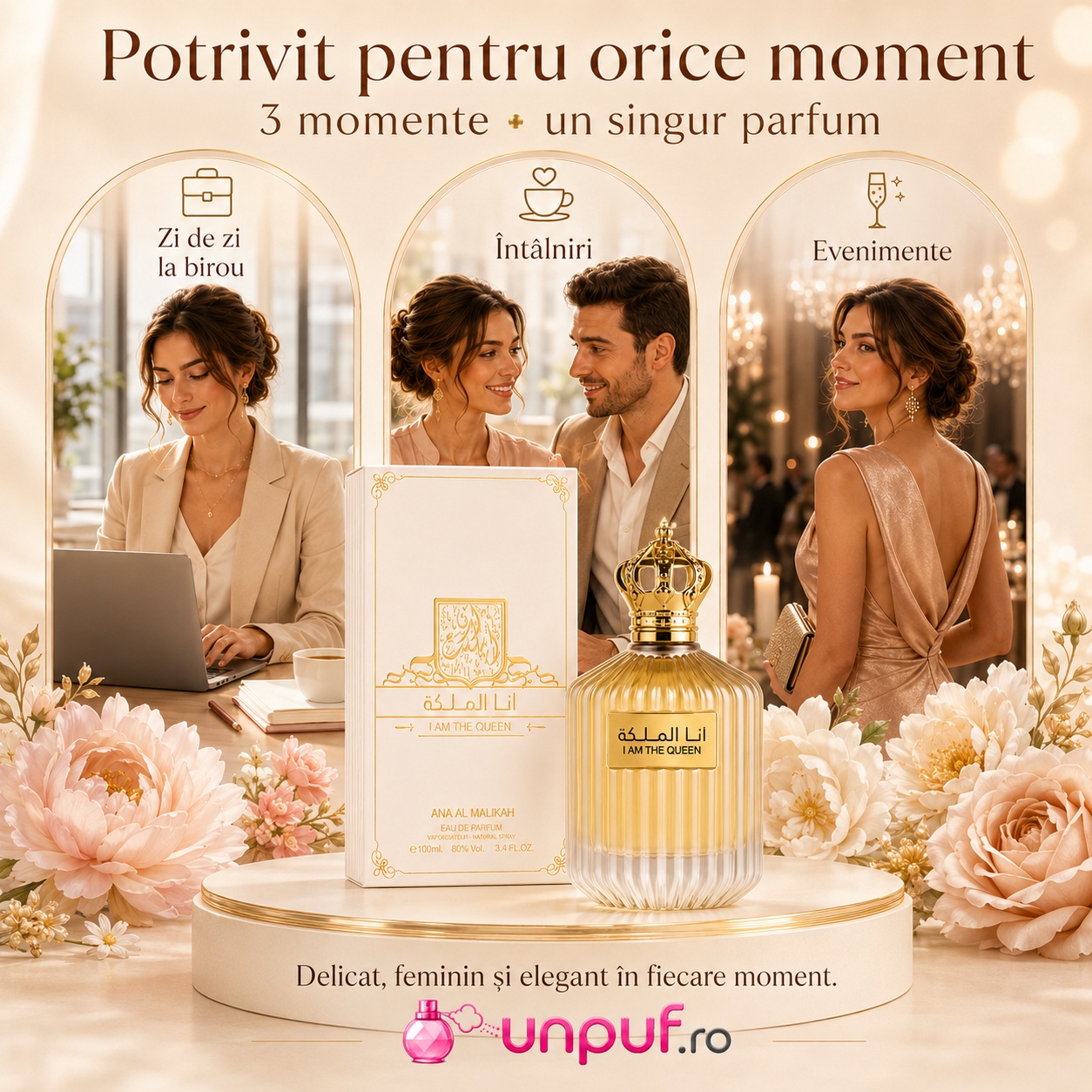 Parfum I Am The Queen potrivit pentru zi de zi, birou, &icirc;nt&acirc;lniri și evenimente