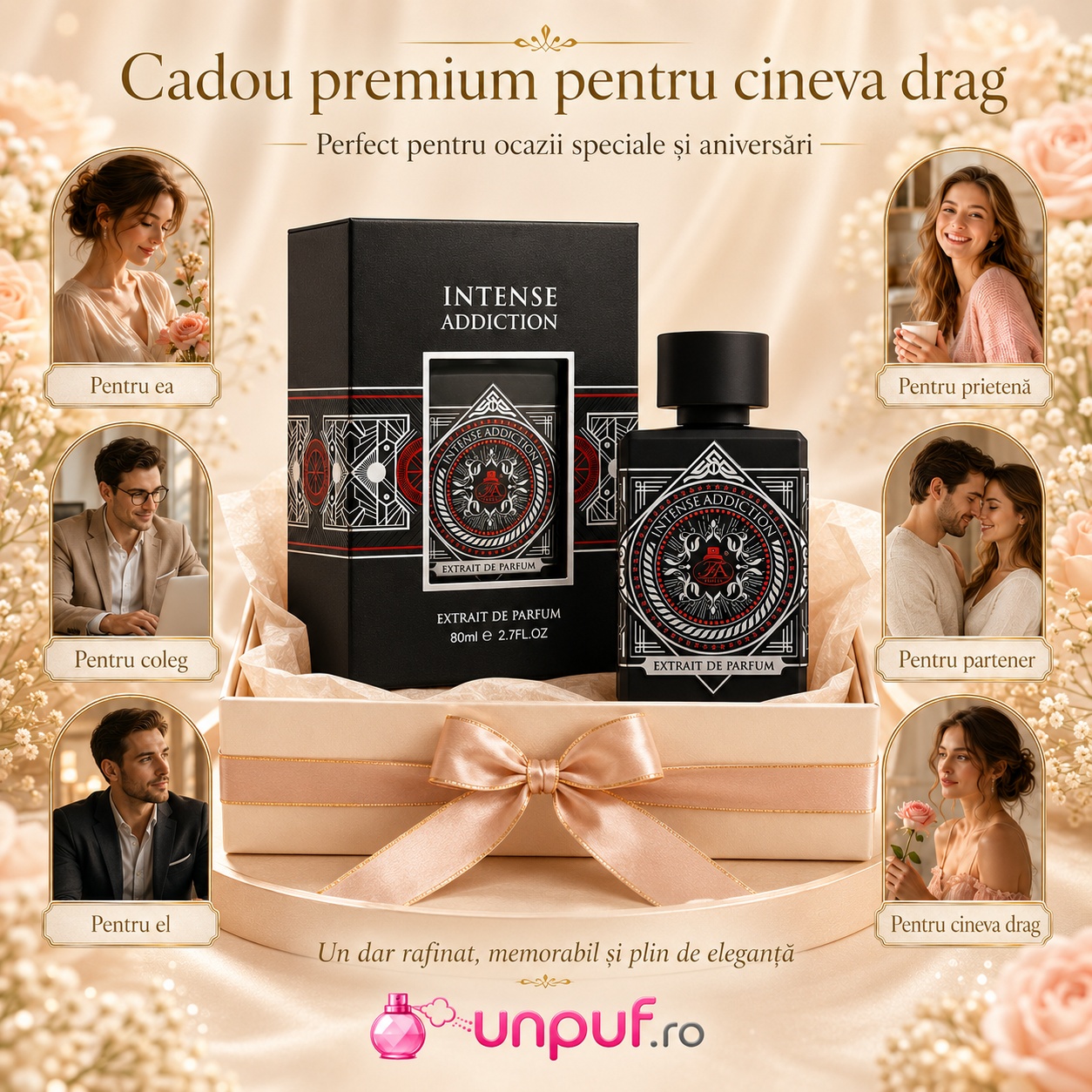 Intense Addiction French Avenue cadou premium pentru ea pentru el pentru prietenă pentru coleg pentru partener sau pentru cineva drag