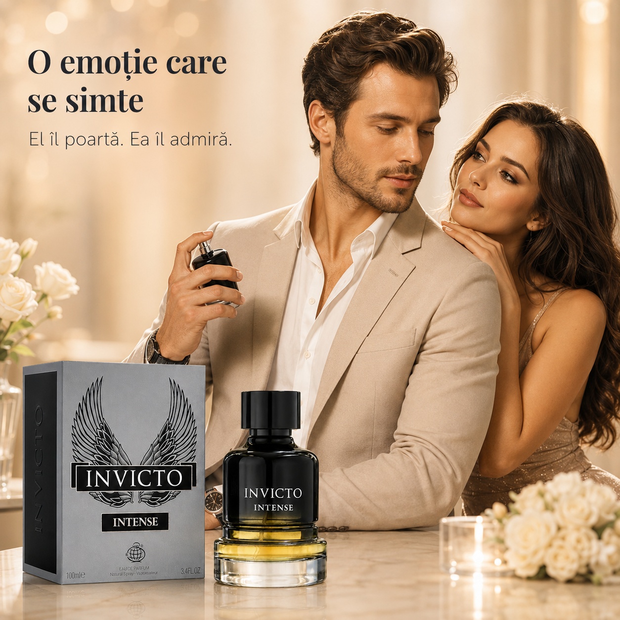 Invicto Intense Fragrance World parfum bărbătesc seducător pentru întâlniri și momente speciale