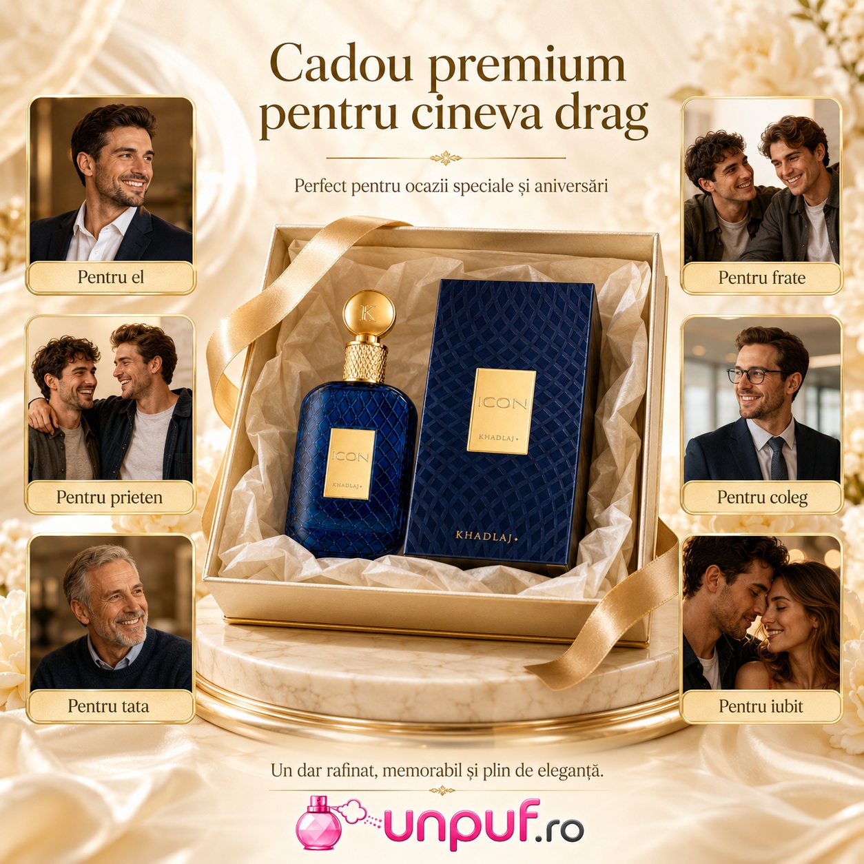 Khadlaj Icon cadou premium pentru el, iubit, soț, tată, frate, prieten sau coleg