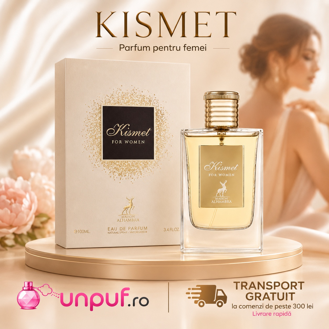Kismet For Women Maison Alhambra parfum pentru femei cu transport gratuit peste 300 lei și livrare rapidă