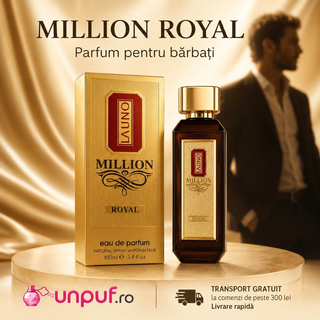 La Uno Million Royal Fragrance World parfum bărbătesc elegant și rafinat