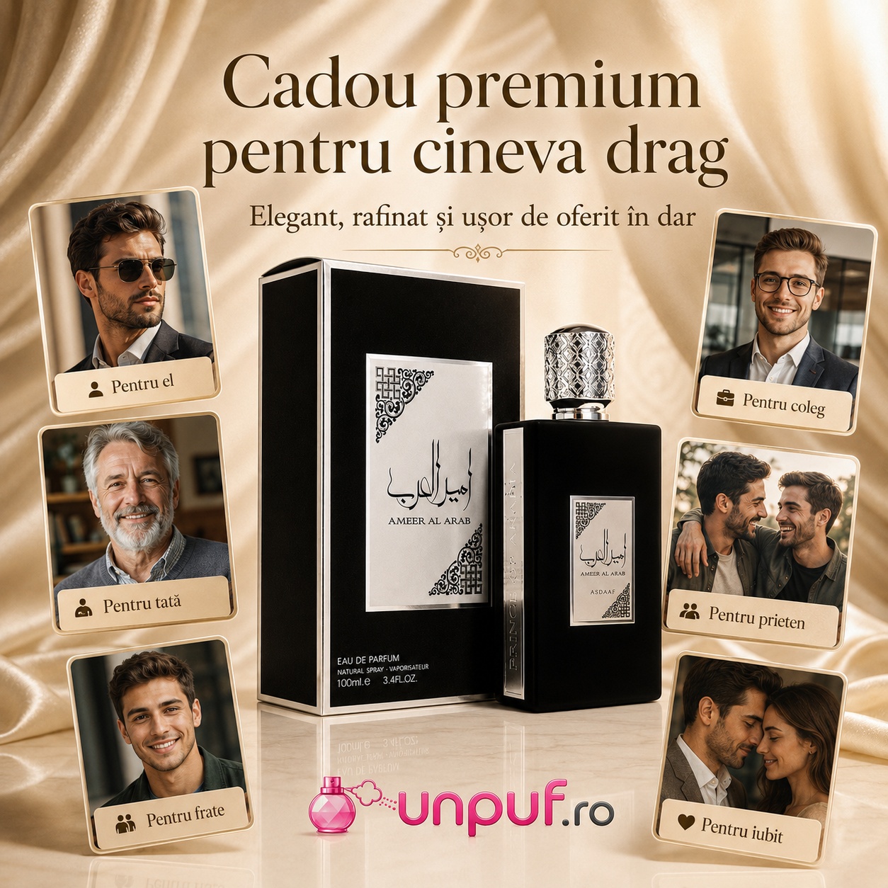 Lattafa Asdaaf Ameer Al Arab cadou premium pentru el, tată, frate, coleg, prieten sau iubit