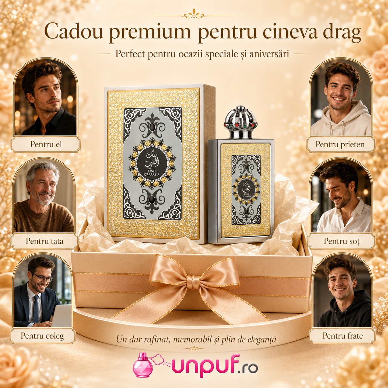 Lattafa King Of Arabia cadou premium pentru el pentru tată pentru soț pentru coleg pentru prieten sau frate