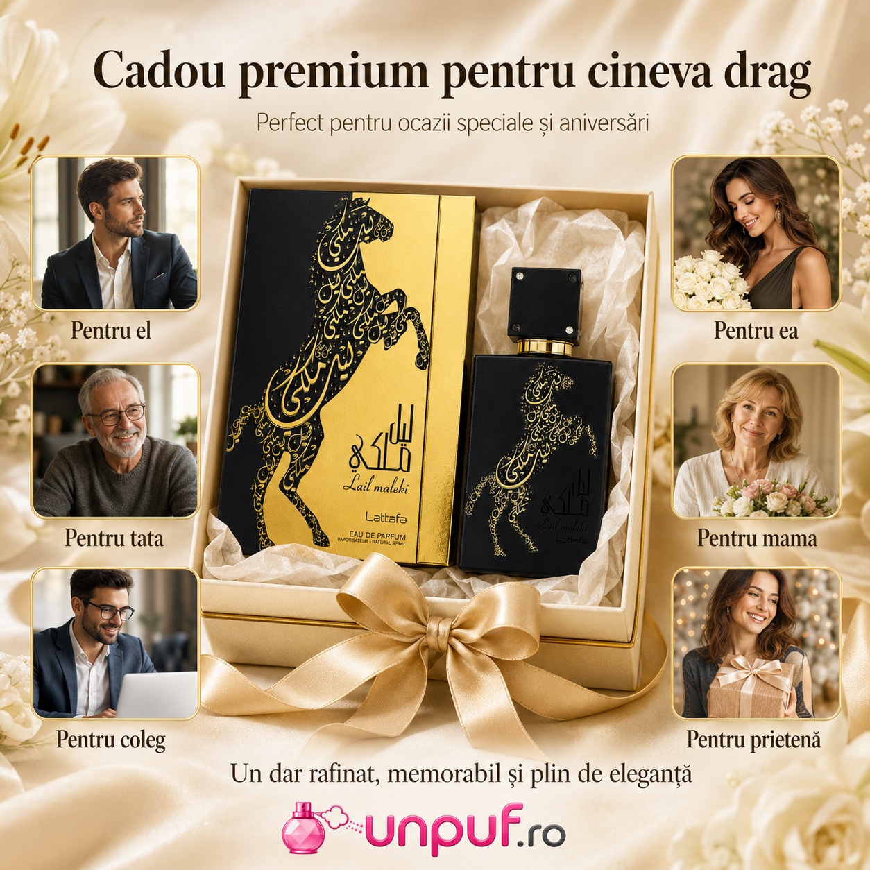 Lattafa Lail Maleki 30 ml cadou premium pentru el pentru ea pentru tata pentru mama pentru coleg sau prietenă