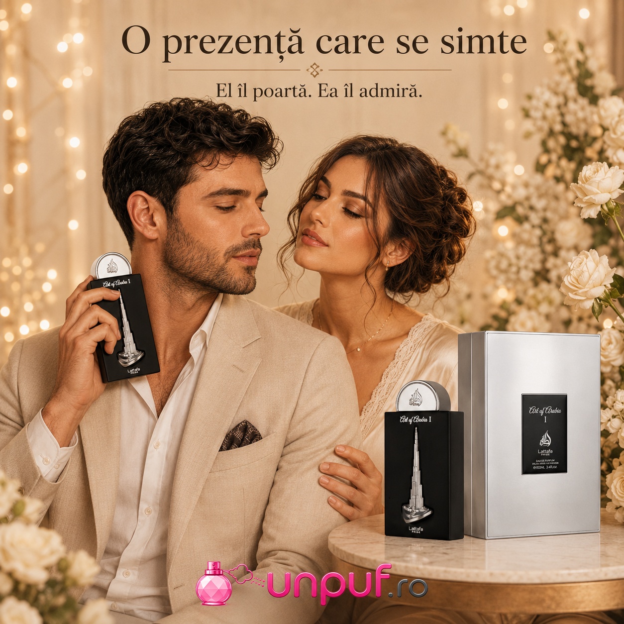 Lattafa Pride Art Of Arabia I parfum unisex romantic cu aromă fresh și elegantă, el &icirc;l poartă, ea &icirc;l admiră