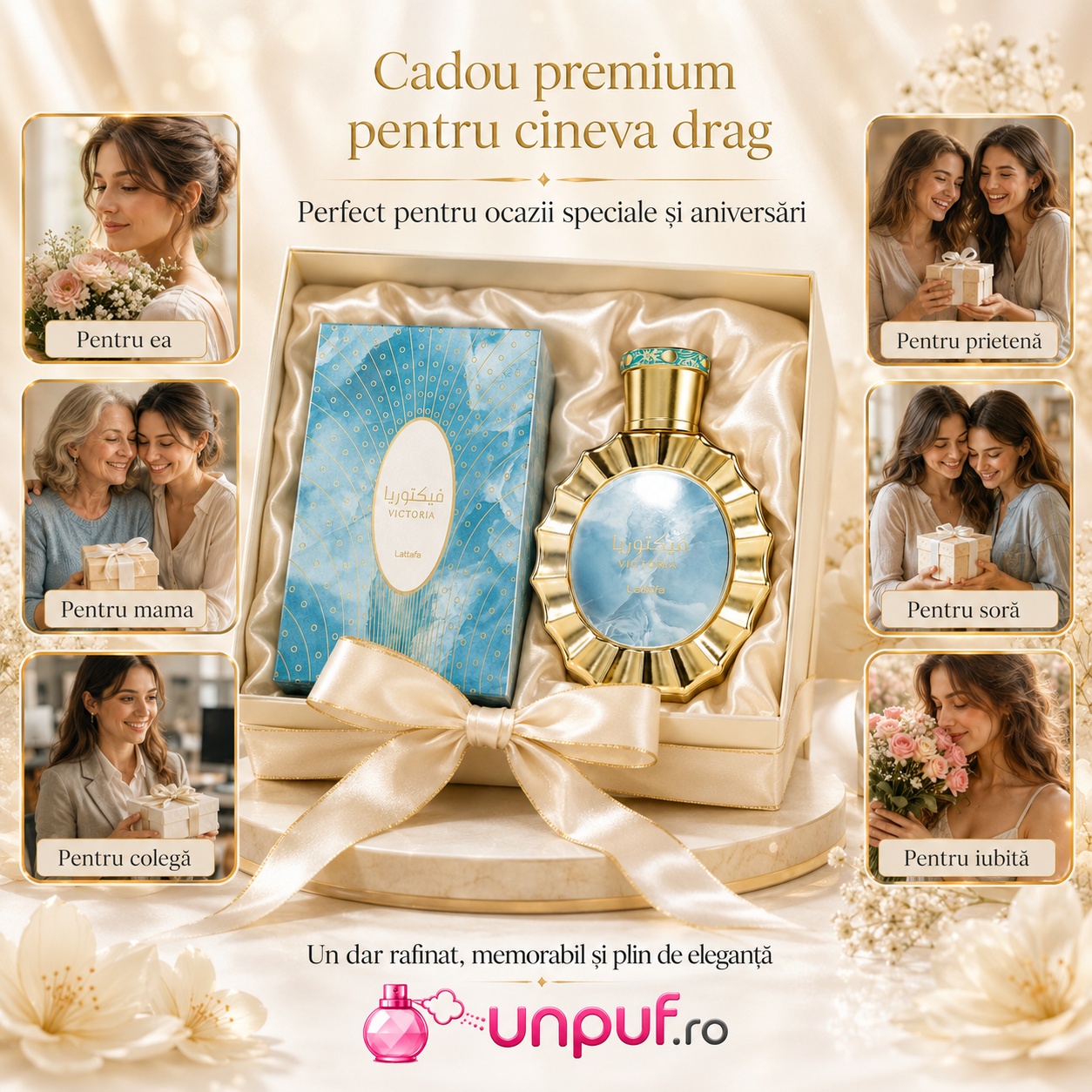 Lattafa Victoria cadou premium pentru ea, prietenă, mamă, soră, colegă sau iubită