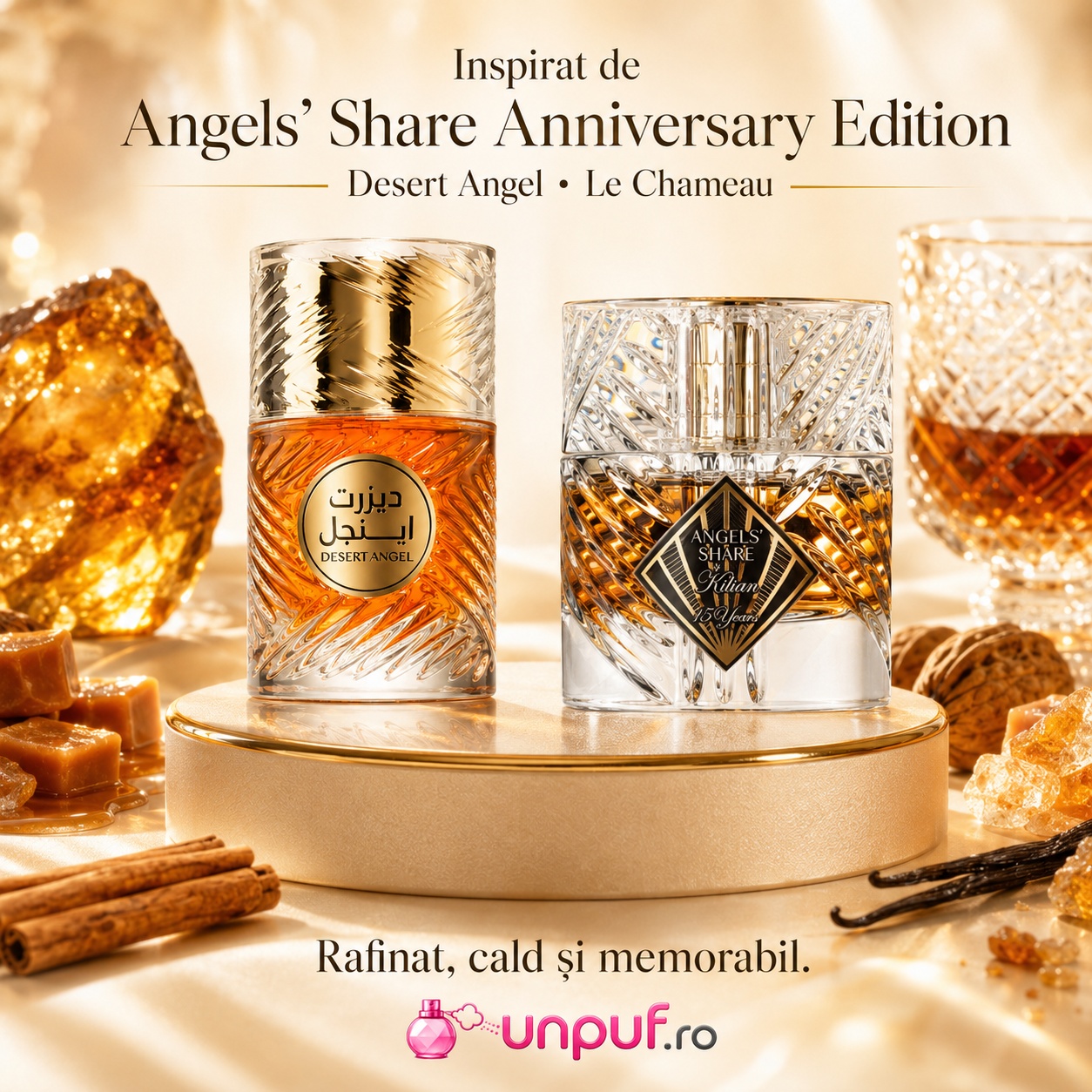 Le Chameau Desert Angel inspirat de Angels Share Anniversary Edition parfum cald rafinat și memorabil