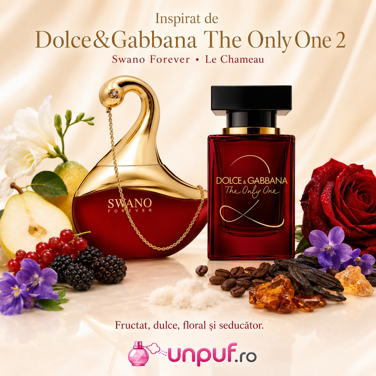 Le Chameau Swano Forever inspirat de The Only One 2 parfum fructat dulce floral și seducător