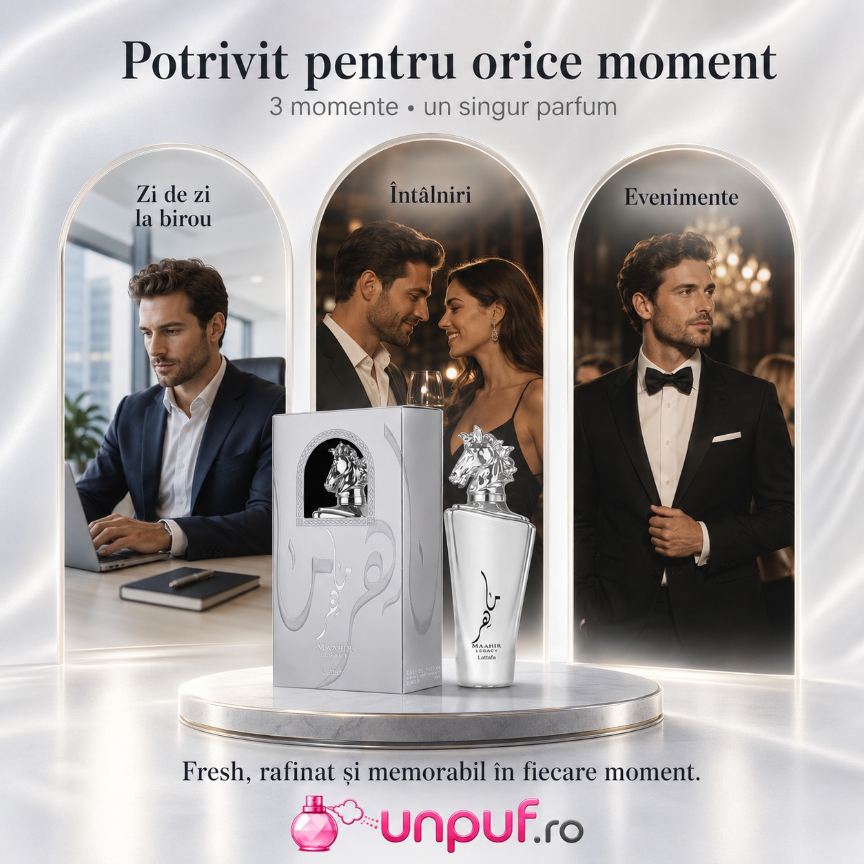 Maahir Legacy Lattafa potrivit pentru zi de zi la birou, &icirc;nt&acirc;lniri și evenimente