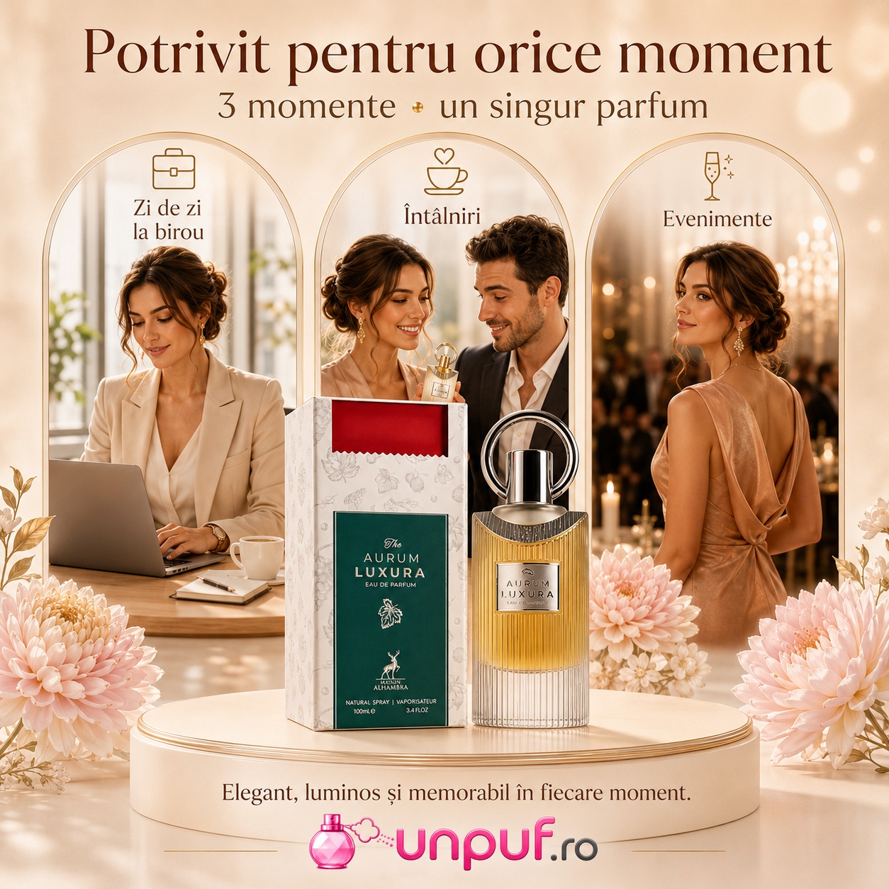 Maison Alhambra The Aurum Luxura potrivit pentru zi de zi, întâlniri și evenimente