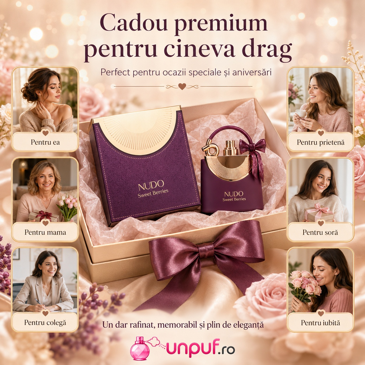 Nudo Sweet Berries cadou premium pentru ea mama sora prietena colega și iubita
