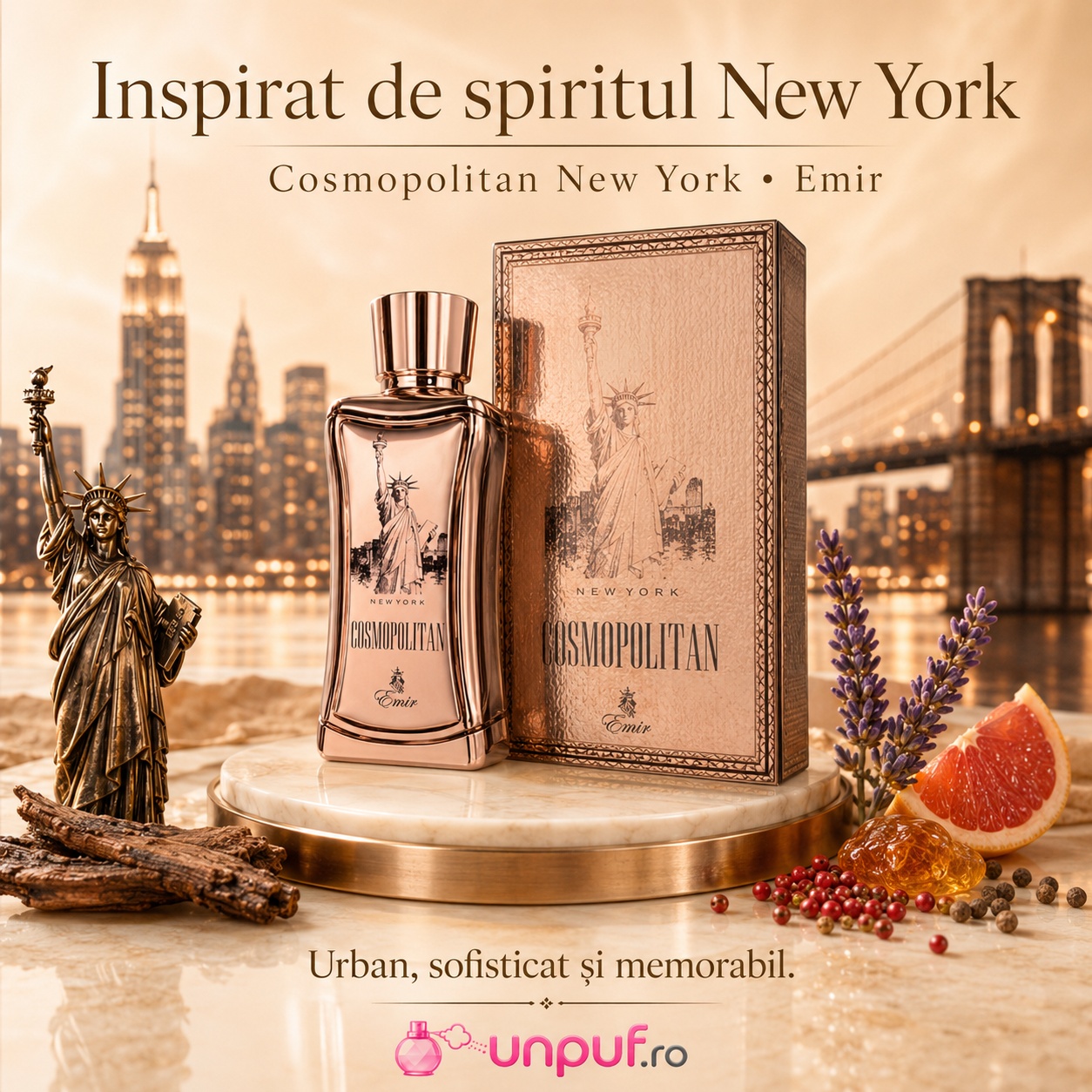 Cosmopolitan New York inspirat de spiritul New York, parfum urban și sofisticat