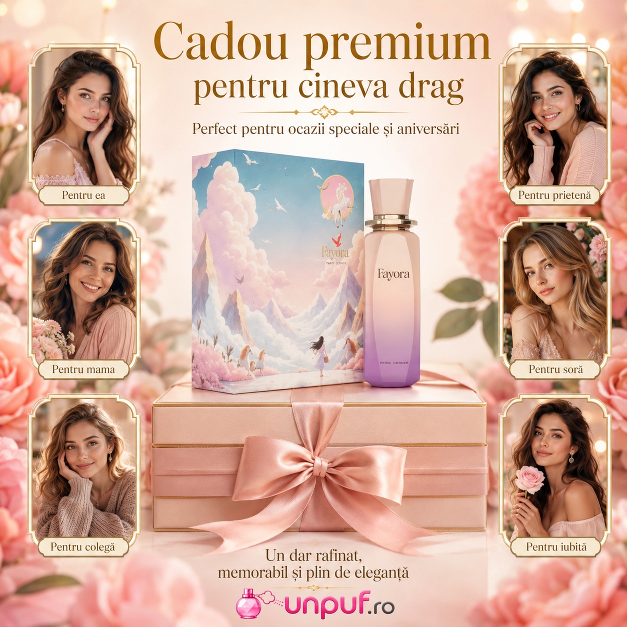 Paris Corner Fayora cadou premium pentru femei, parfum elegant și memorabil