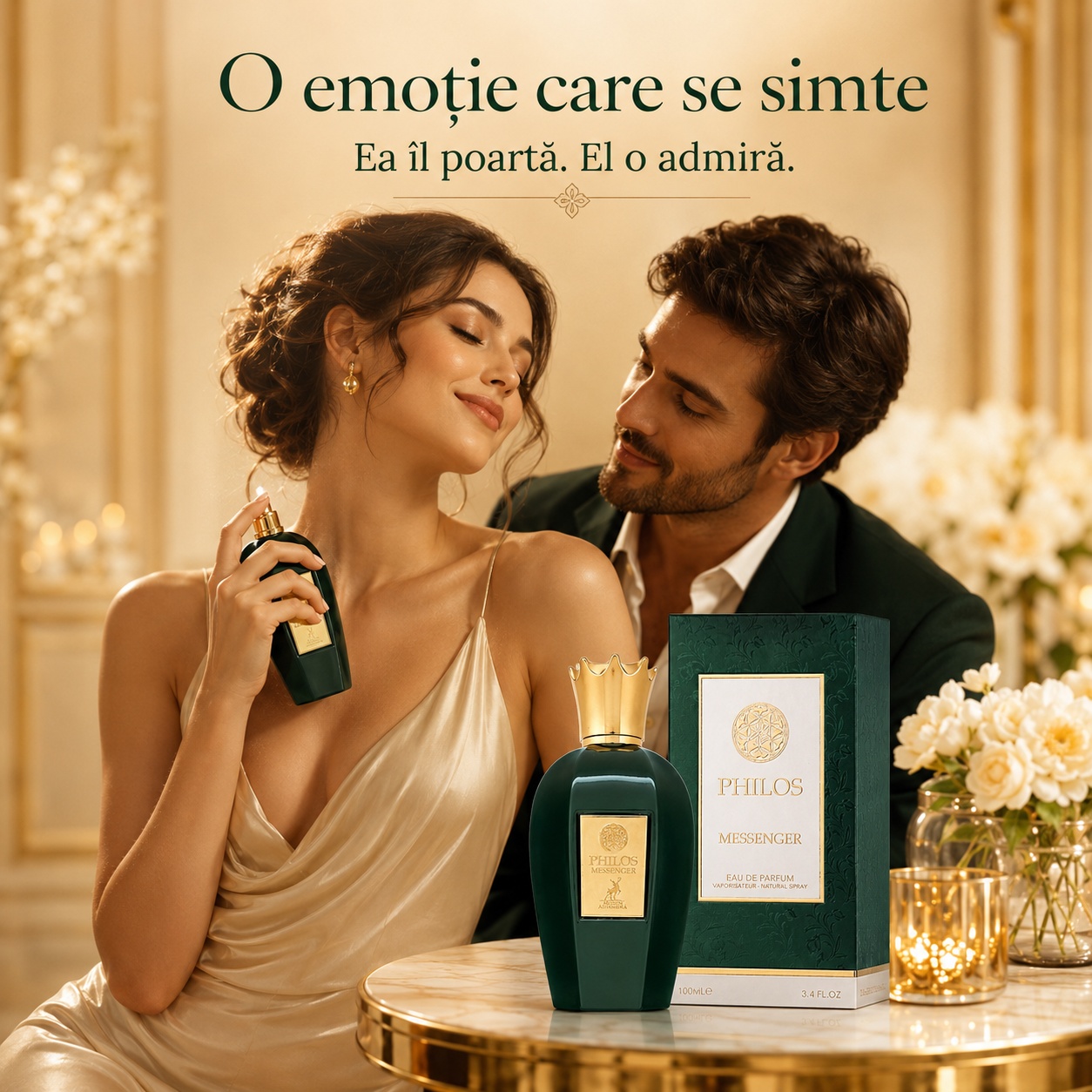 Philos Messenger Maison Alhambra parfum unisex romantic, elegant și memorabil pentru &icirc;nt&acirc;lniri și momente speciale