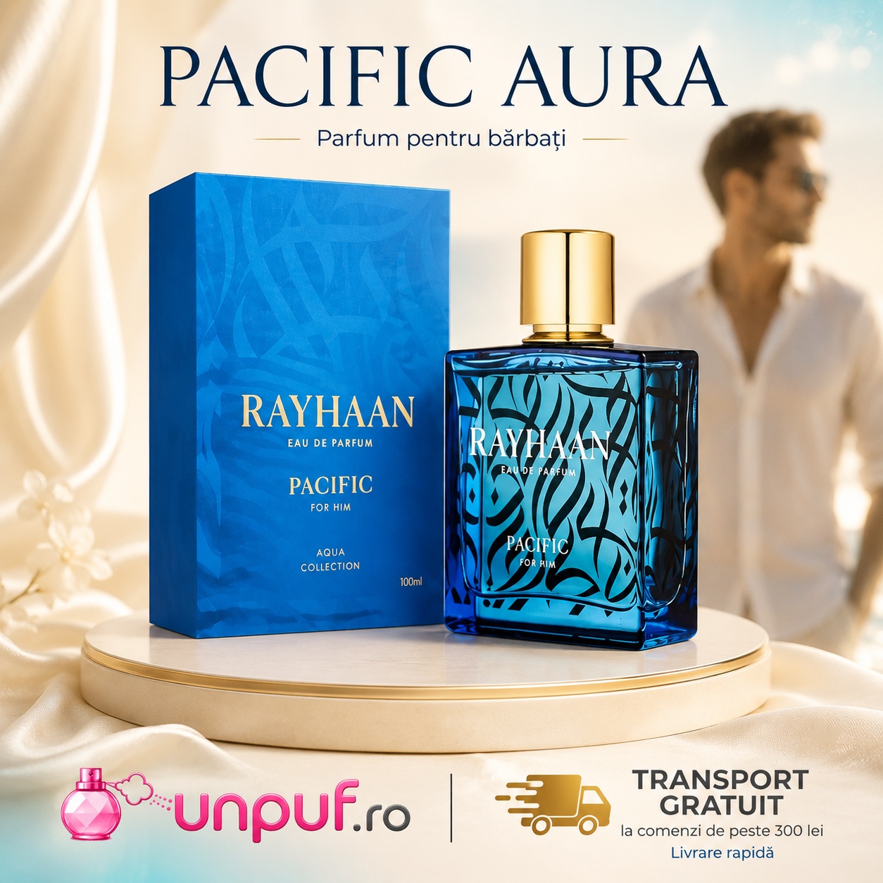 Rayhaan Pacific Men parfum bărbătesc cu transport gratuit la comenzi de peste 300 lei unpuf.ro