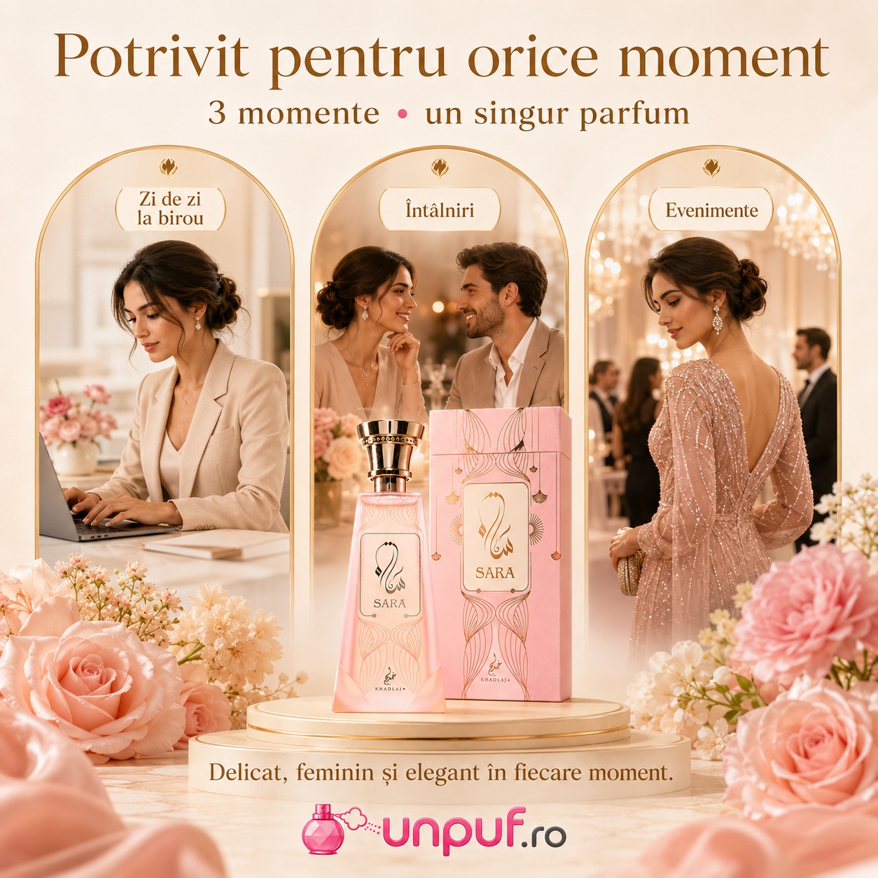 Sara Khadlaj potrivit pentru zi de zi, birou, întâlniri și evenimente
