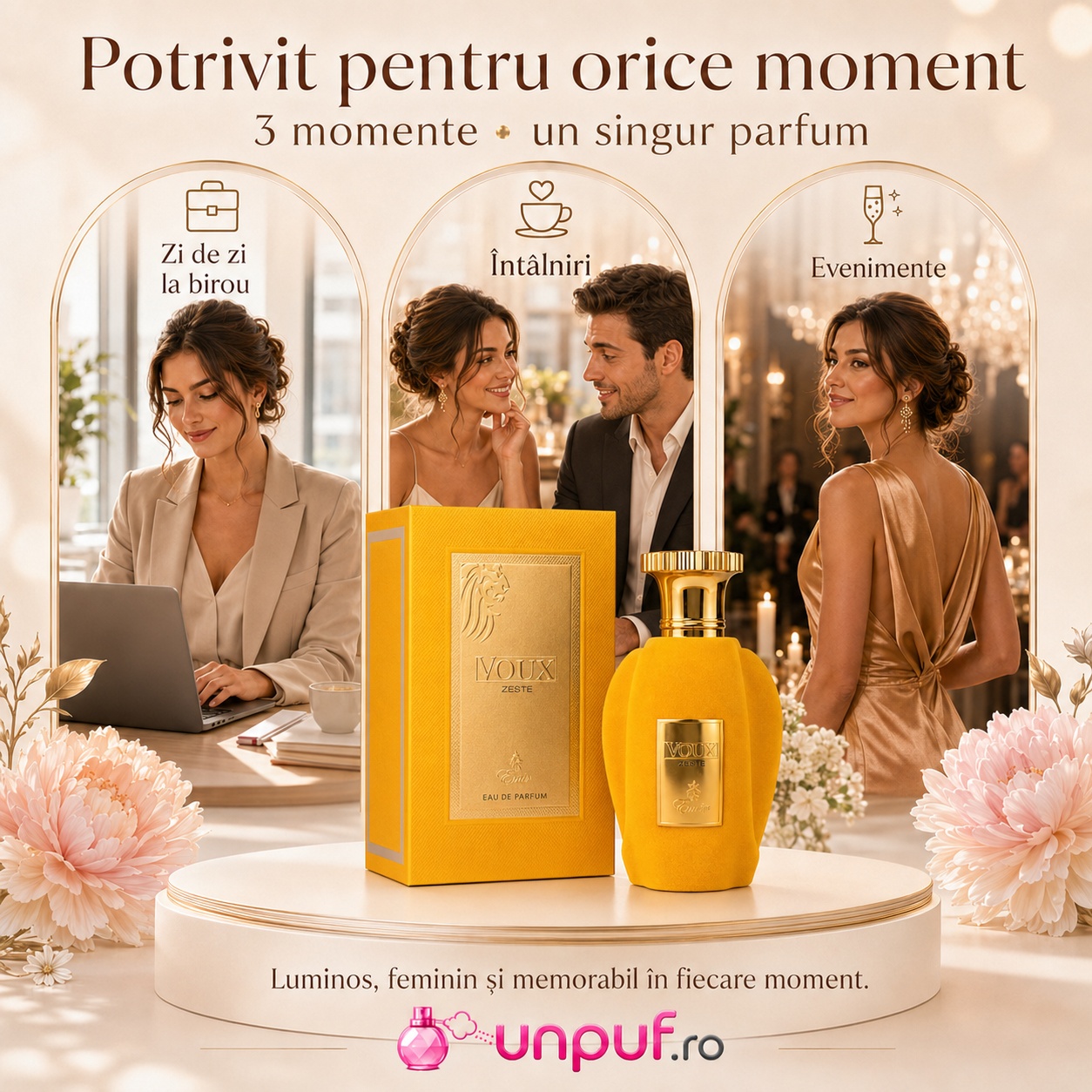 Voux Zeste Emir potrivit pentru zi de zi la birou &icirc;nt&acirc;lniri și evenimente elegante