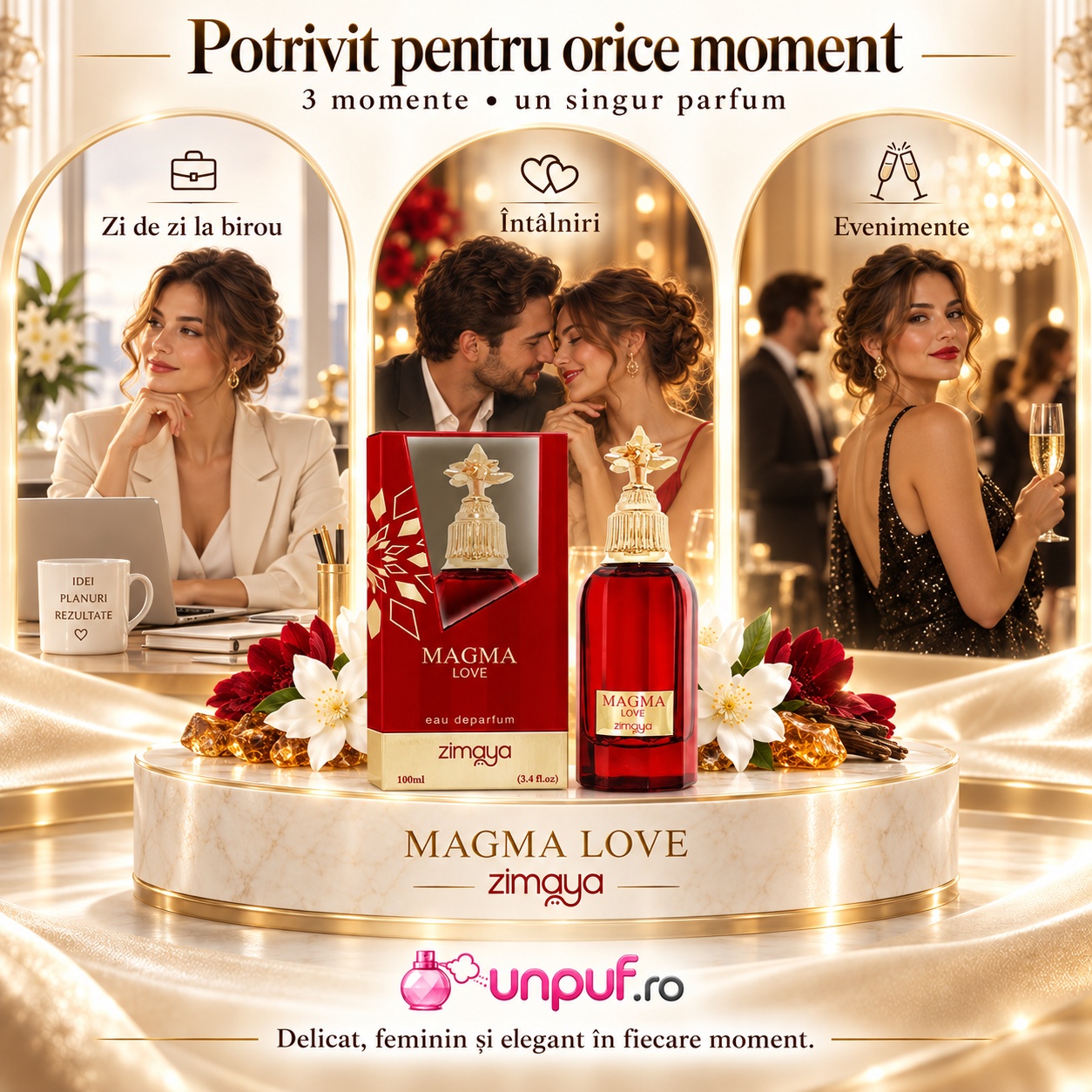 Zimaya Magma Love potrivit pentru zi de zi la birou, întâlniri și evenimente