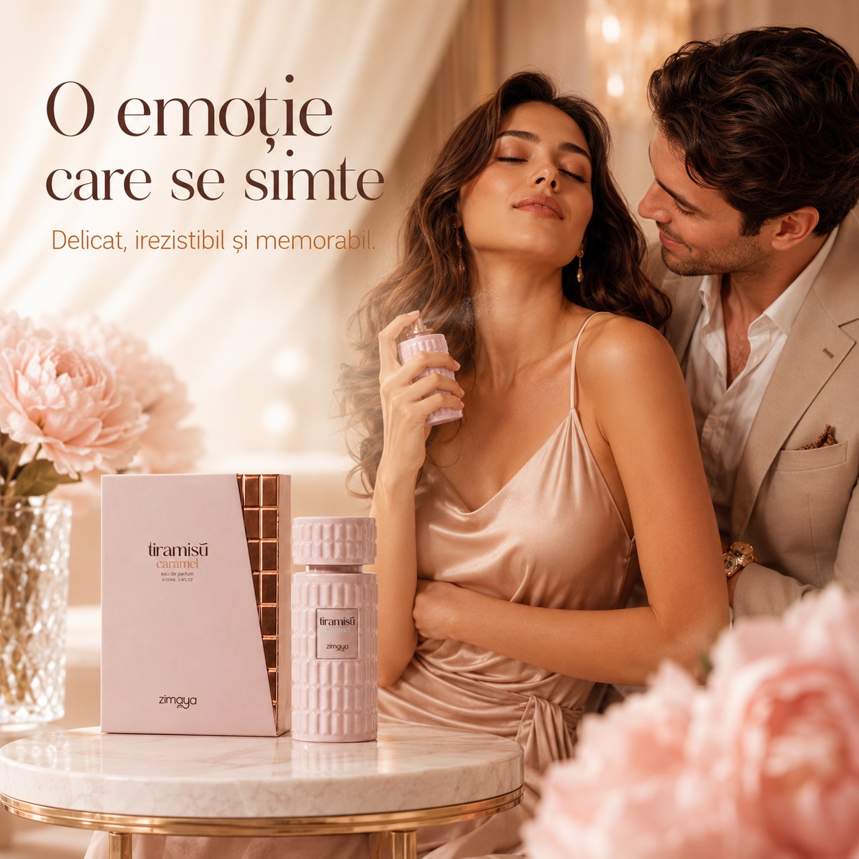 Zimaya Tiramisu Caramel o emoție care se simte parfum delicat irezistibil și memorabil