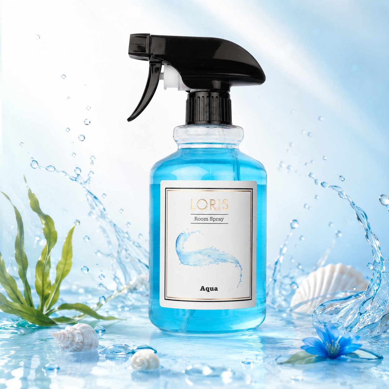 Spray Odorizant Loris Pafum Aqua 500 ml pentru cameră hol baie și auto aromă fresh acvatică