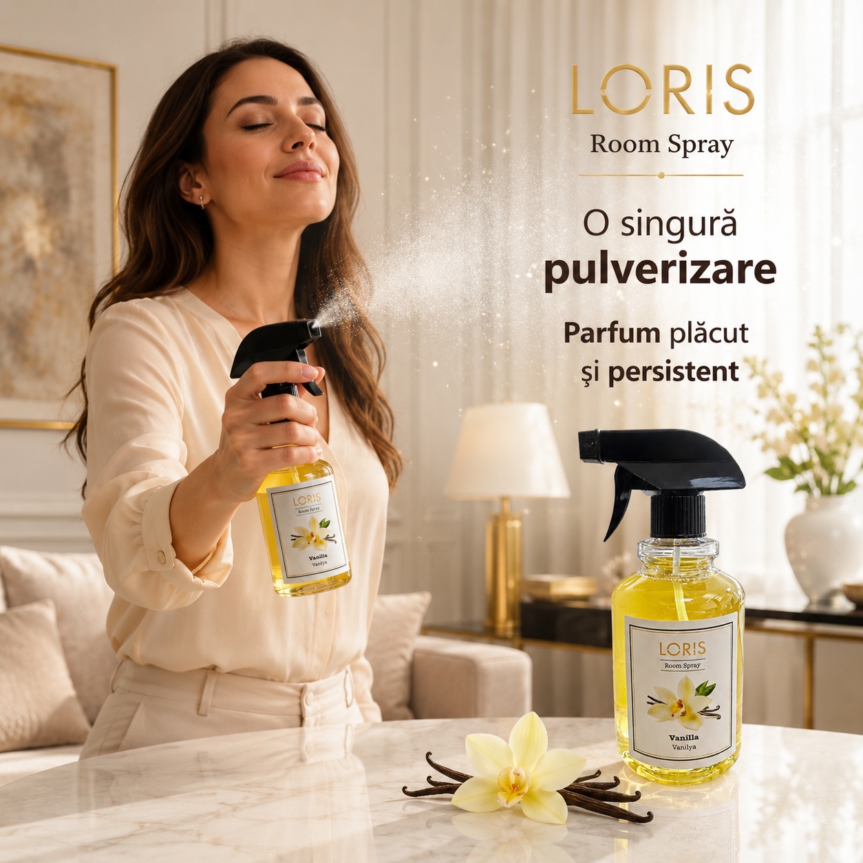 Loris Pafum Vanilla o singură pulverizare parfum plăcut și persistent