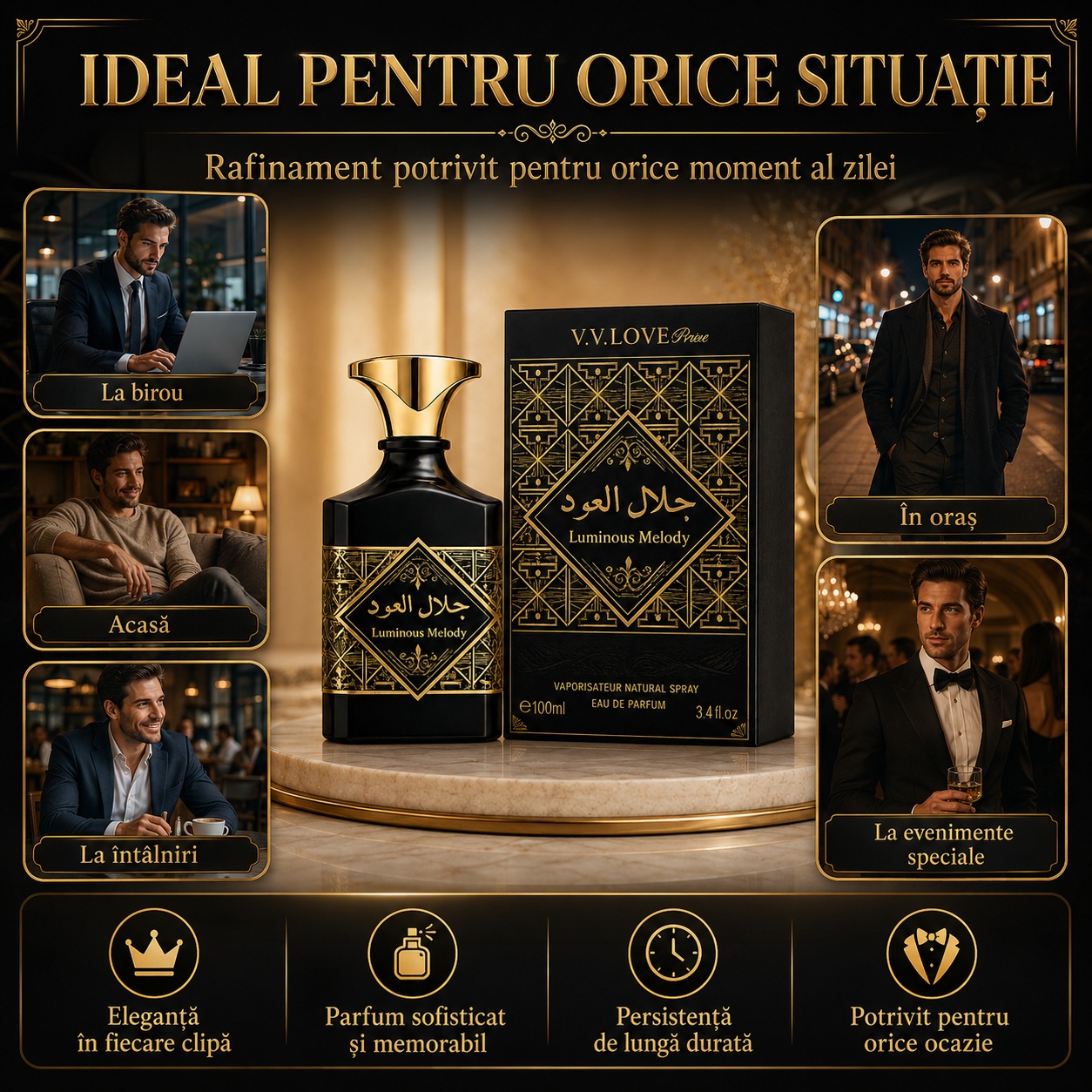VV Love Luminous Melody parfum bărbați potrivit pentru orice situație