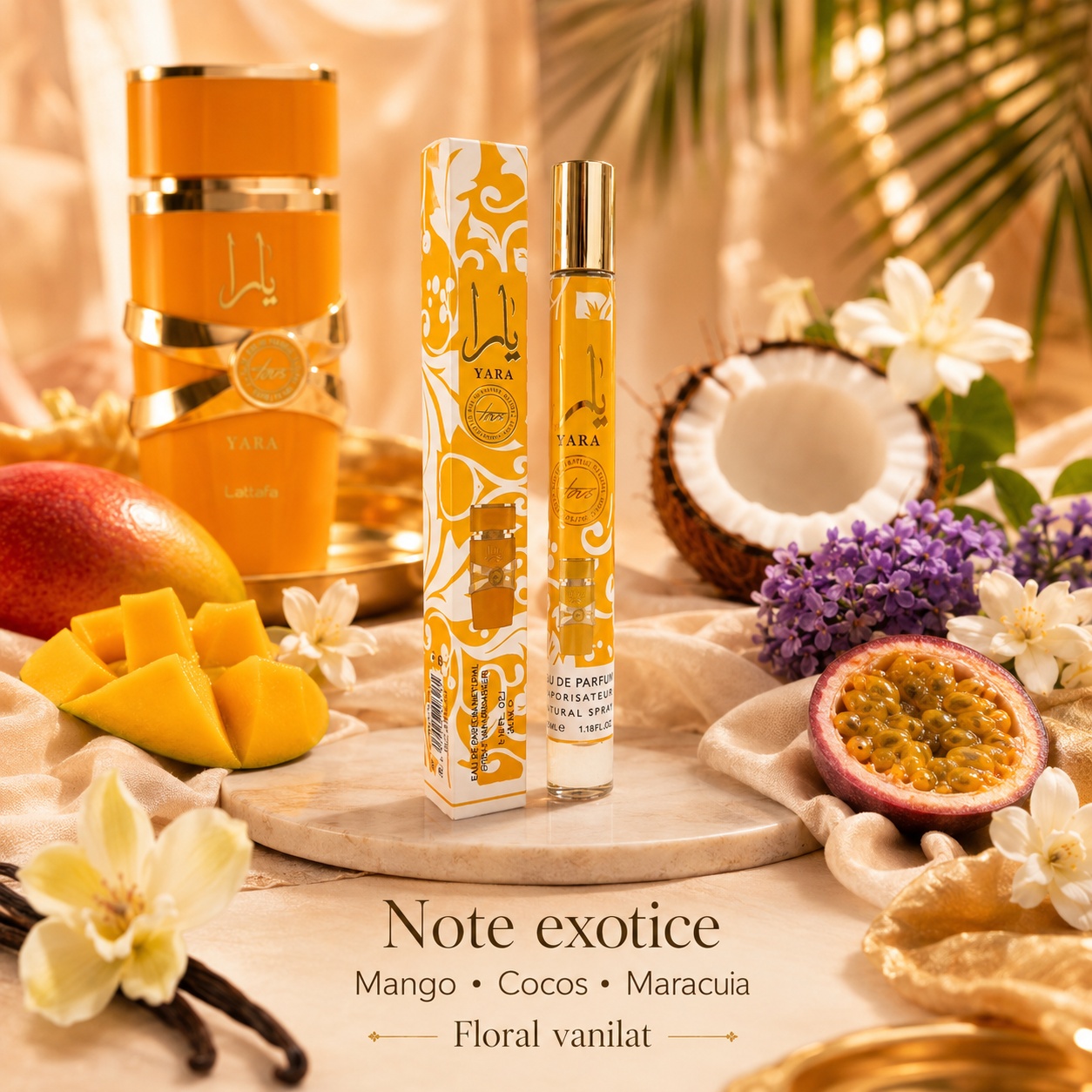 Yara 35 ml note exotice mango cocos maracuia floral vanilat