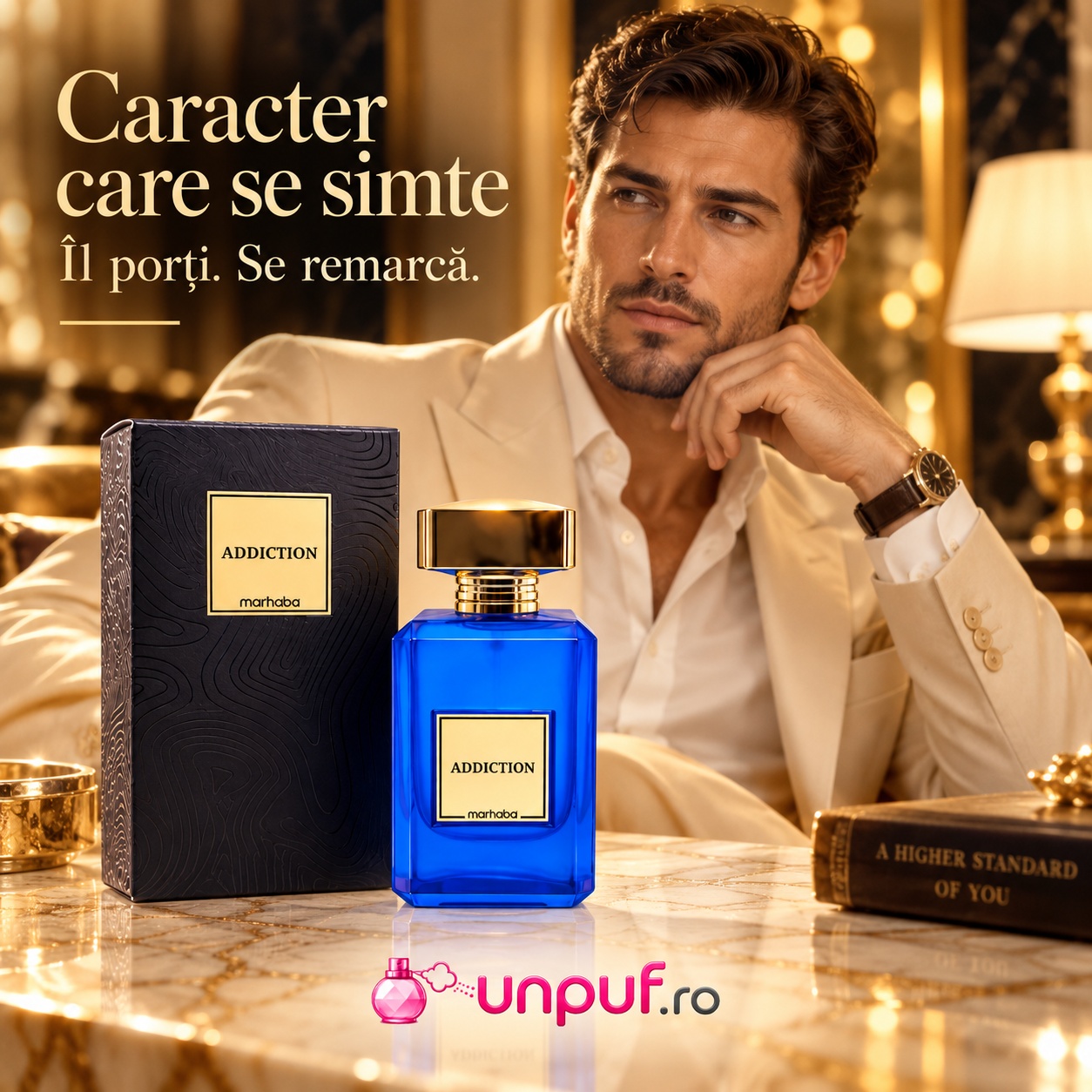 Addiction Marhaba parfum bărbătesc cu caracter elegant și prezență memorabilă