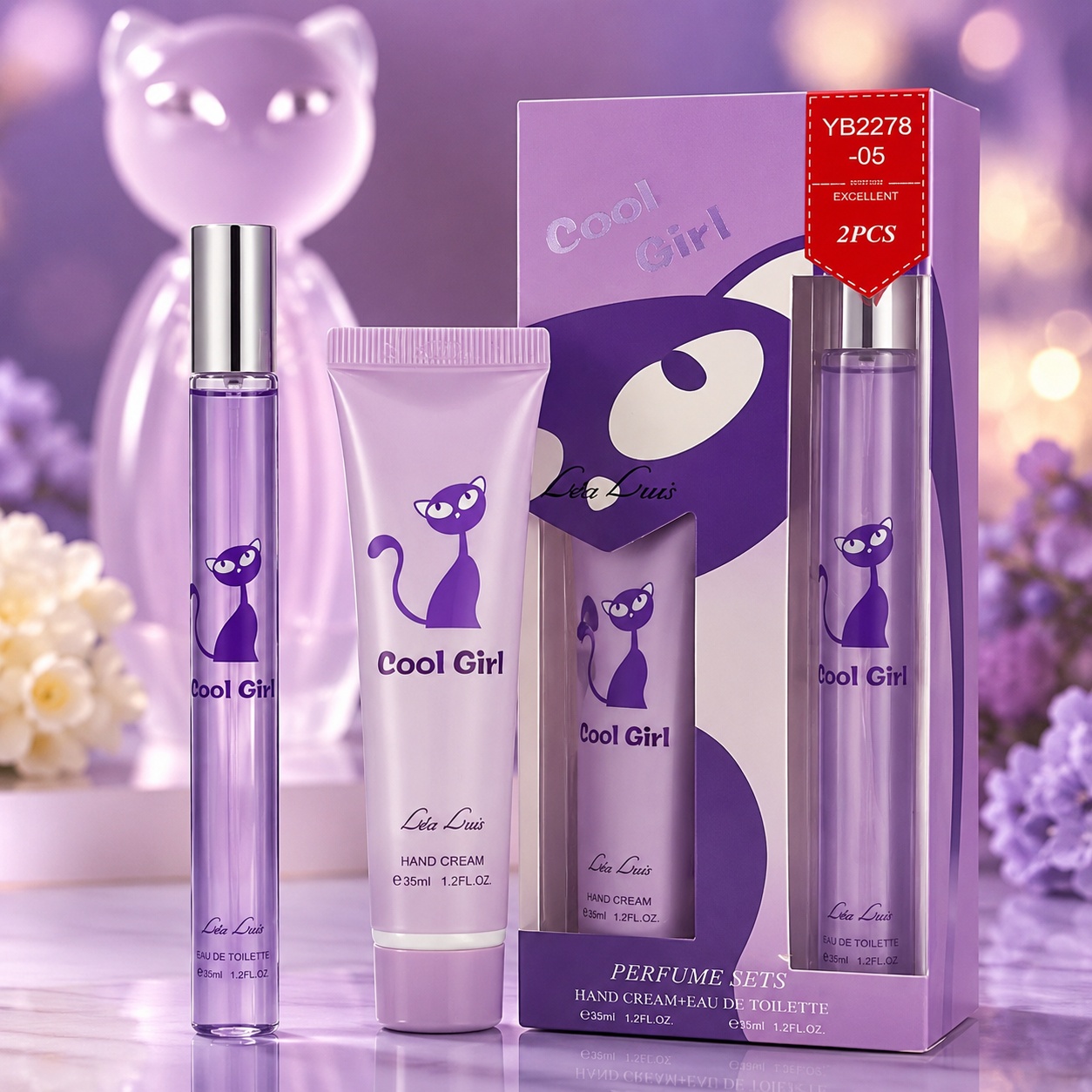 Set Cool Girl 2x35 ml, apă de toaletă 35 ml și cremă de m&acirc;ini body lotion 35 ml pentru damă