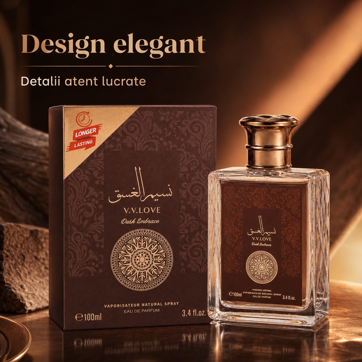 Design elegant V.V. Love Dusk Embrace parfum bărbat 100 ml