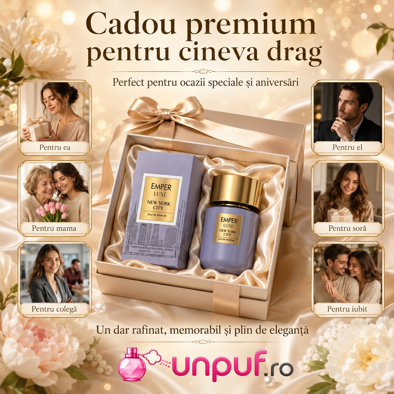 Cadou premium Emper Luxe New York City pentru ea, pentru el, mamă, soră, colegă sau iubit