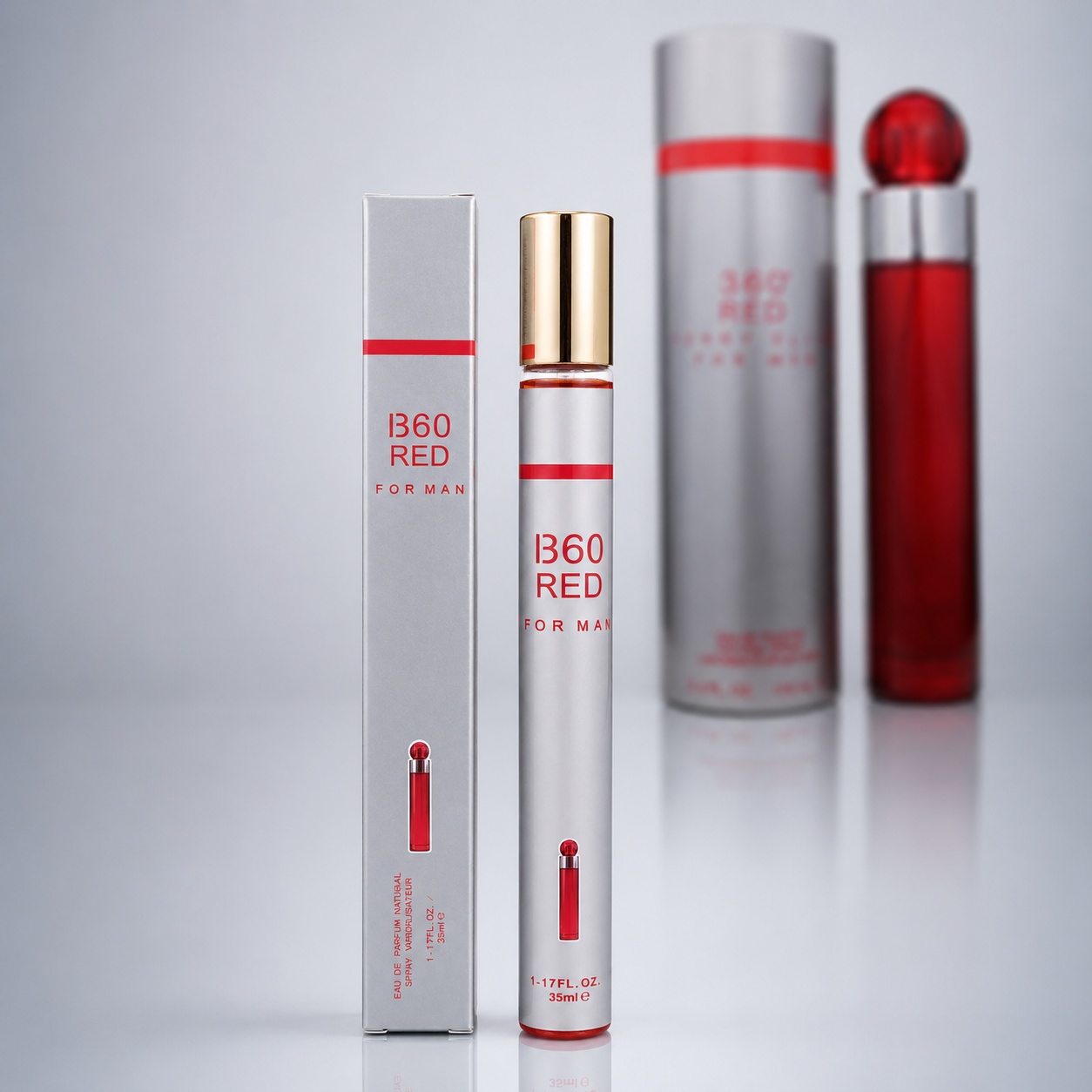 Parfum I360 Red For Man 35 ml bărbat, apă de parfum fresh condimentată și lemnoasă