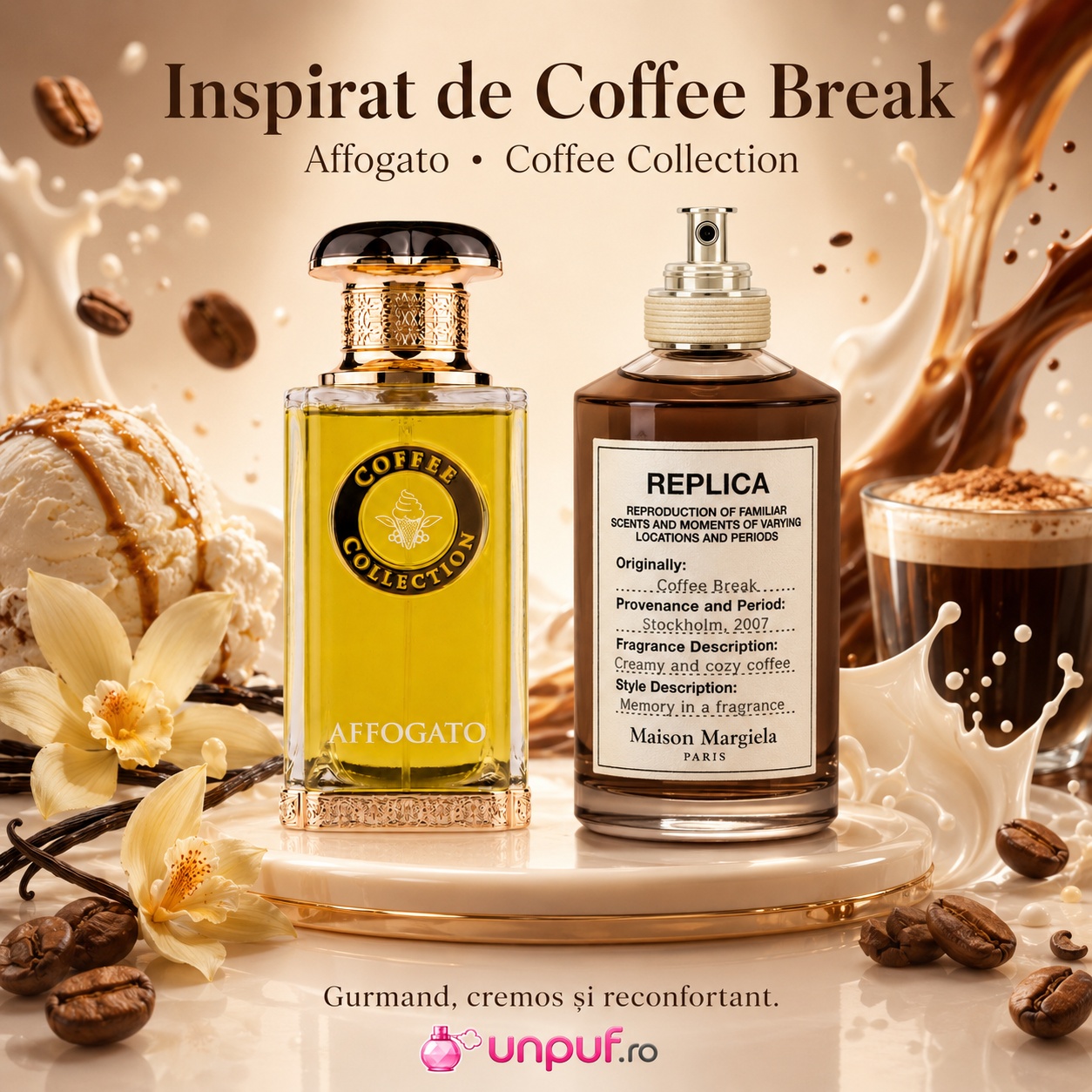 Ce primești &icirc;n colet Affogato Eau de Parfum 100 ml parfum unisex ambalat cu atenție cadou premium