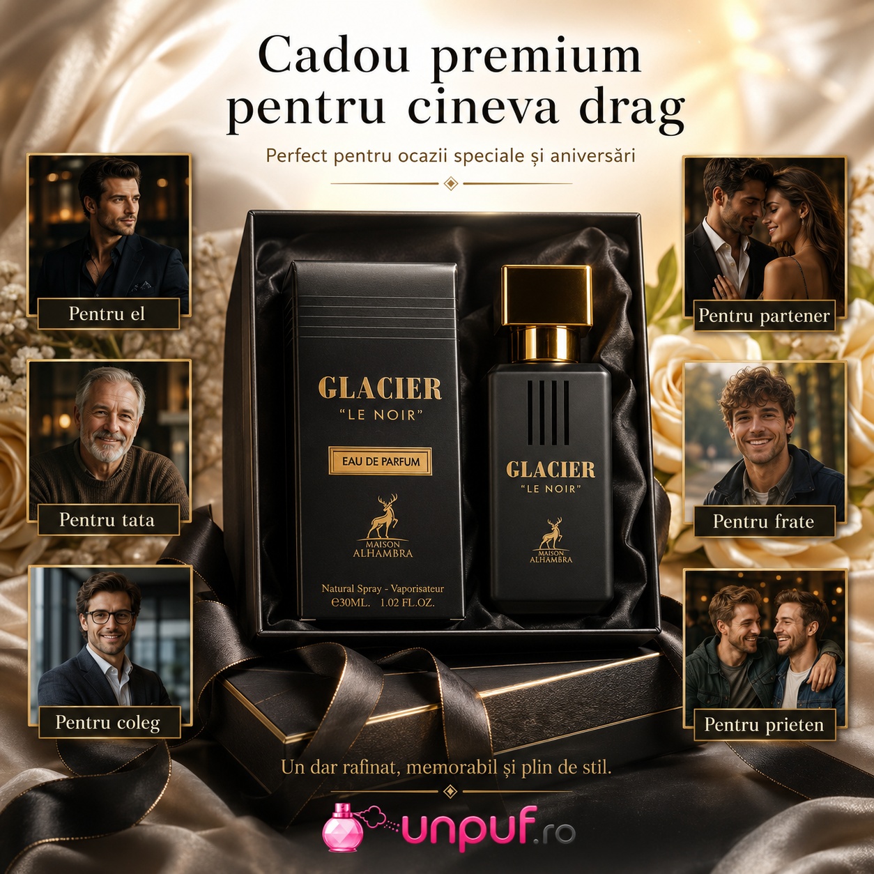 Alhambra Glacier Le Noir cadou premium pentru iubit soț tată frate prieten sau coleg
