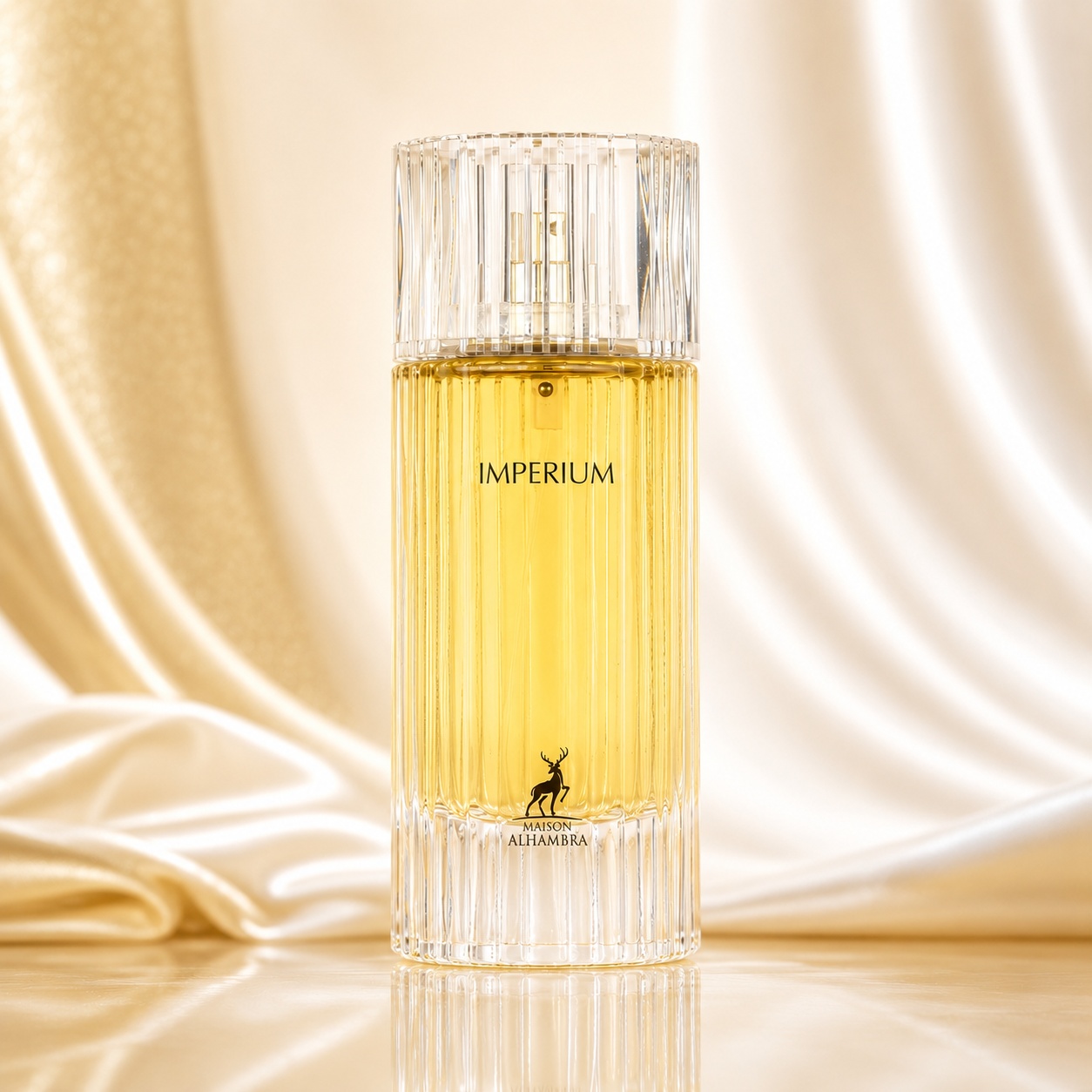 Sticlă Parfum Alhambra Imperium Maison Alhambra 100 ml pe fundal luminos premium