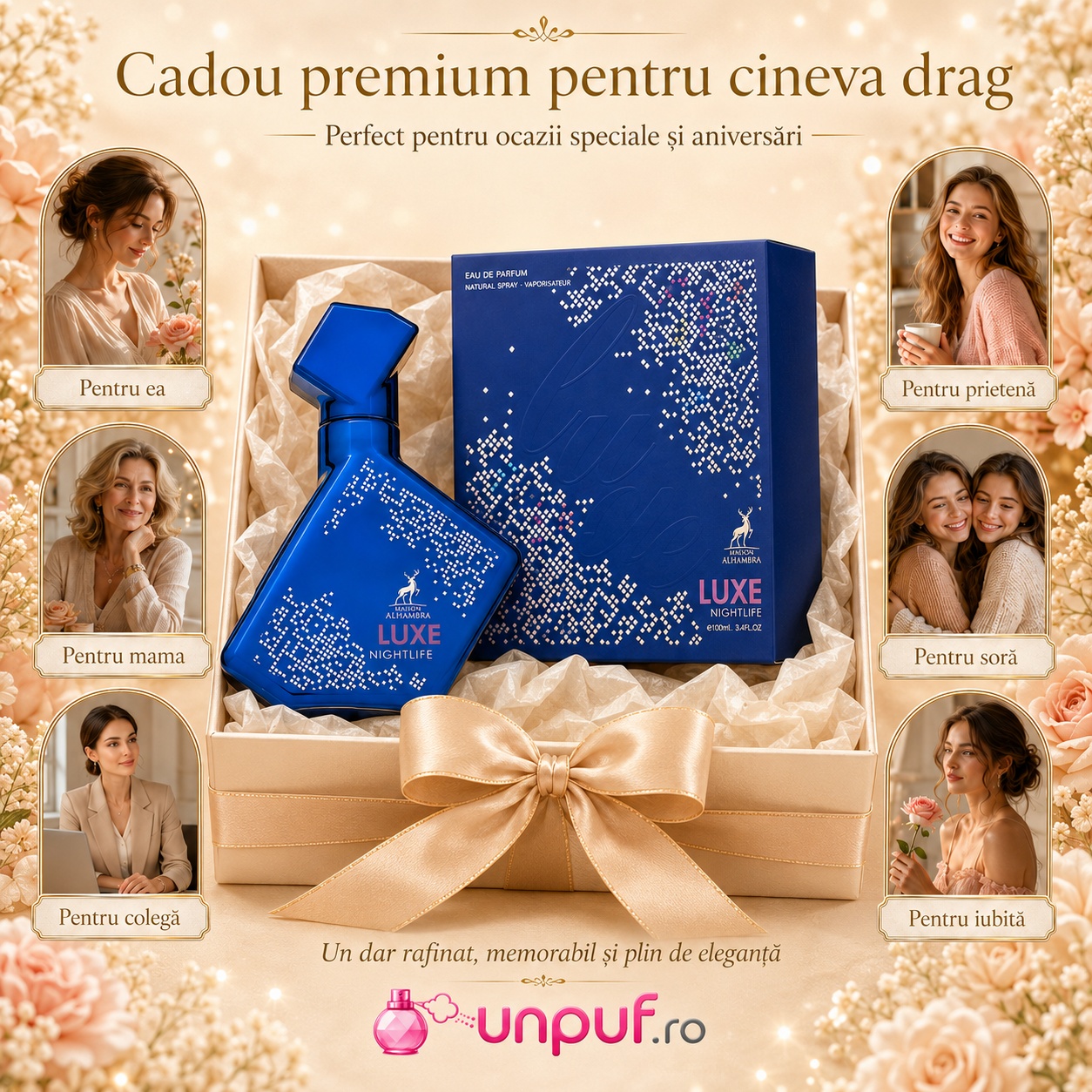 Parfum Alhambra Luxe Nightlife Maison Alhambra 100 ml pregătit pentru cadou premium