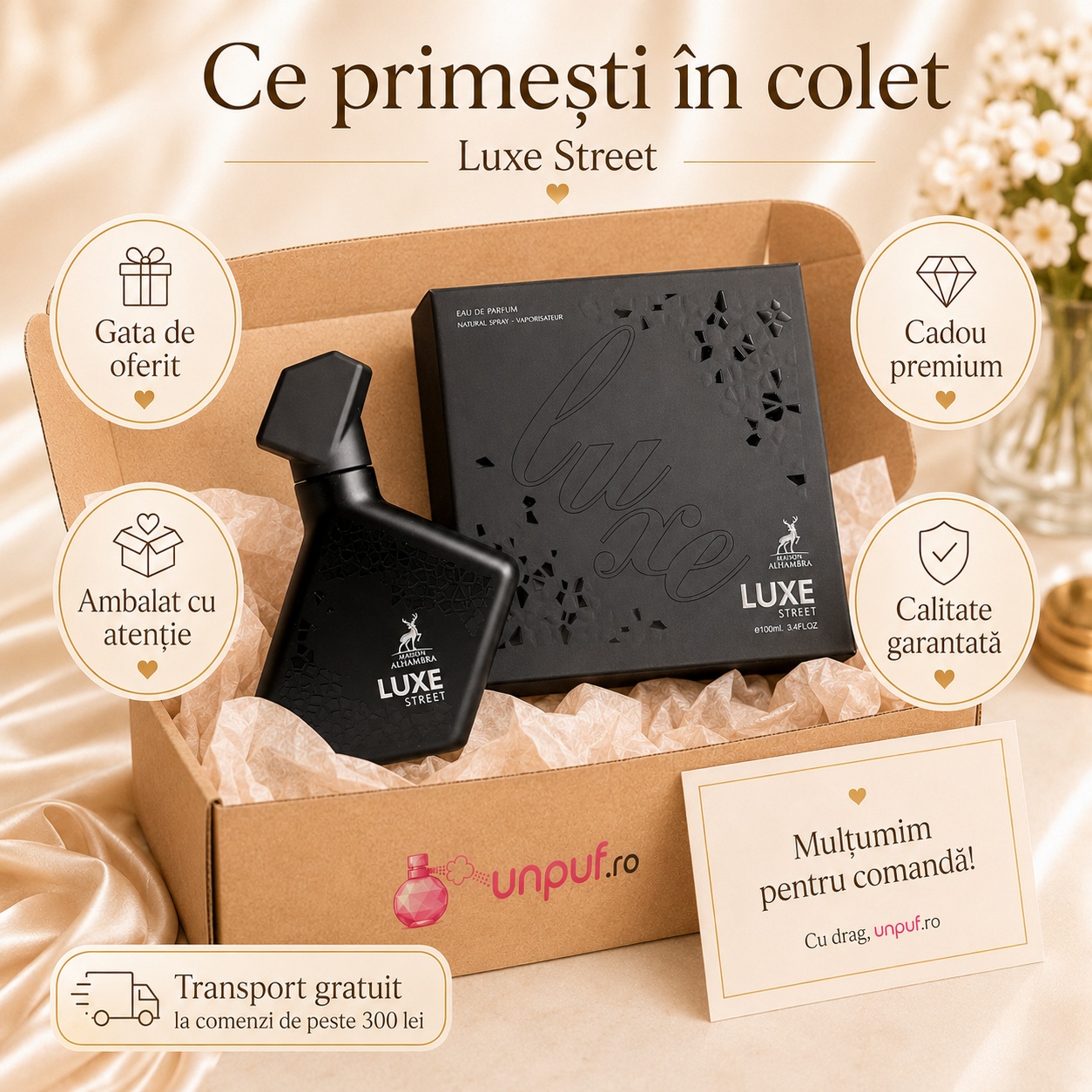 Alhambra Luxe Street cadou premium pentru bărbat iubit soț tată frate prieten sau coleg