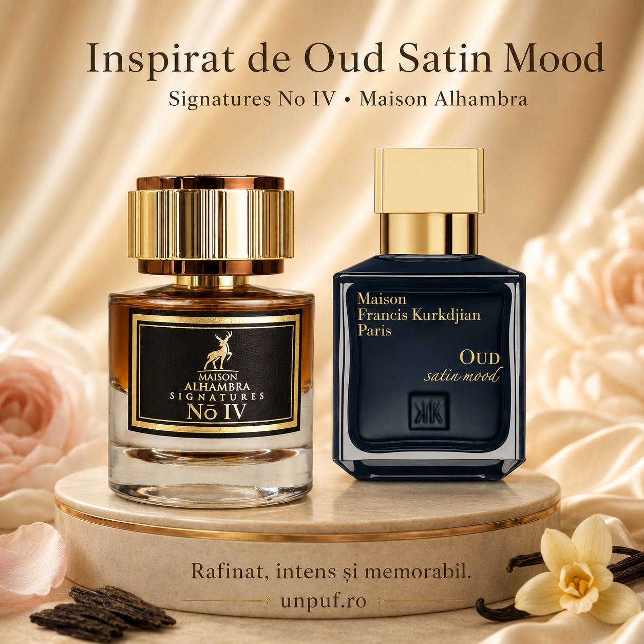 Alhambra Signatures No. IV Maison Alhambra inspirat din Oud Satin Mood parfum unisex rafinat și memorabil