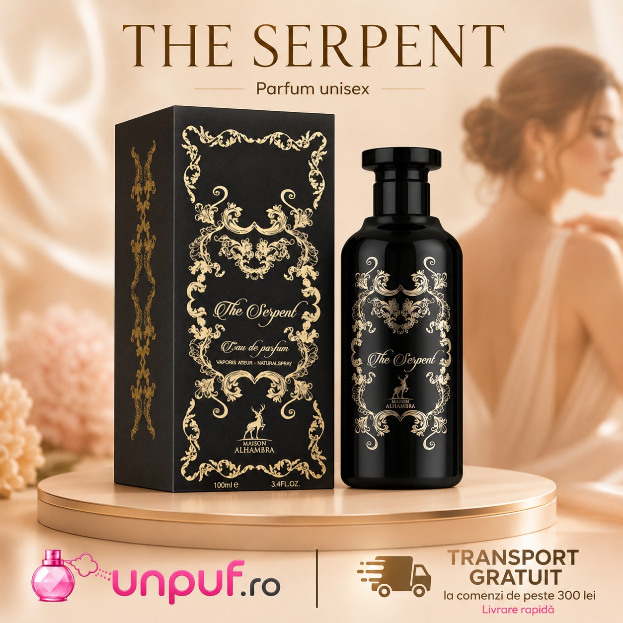 Alhambra The Serpent parfum arabesc disponibil pe unpuf.ro cu transport gratuit peste 300 lei