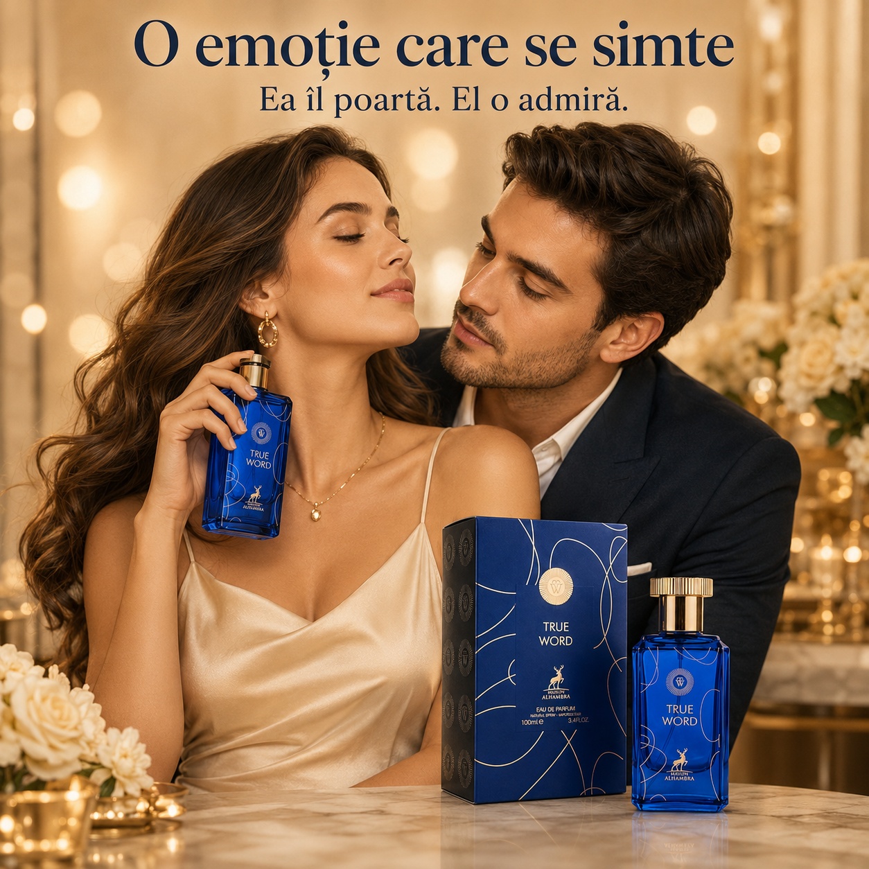 Alhambra True Word parfum unisex elegant pentru femei și bărbați