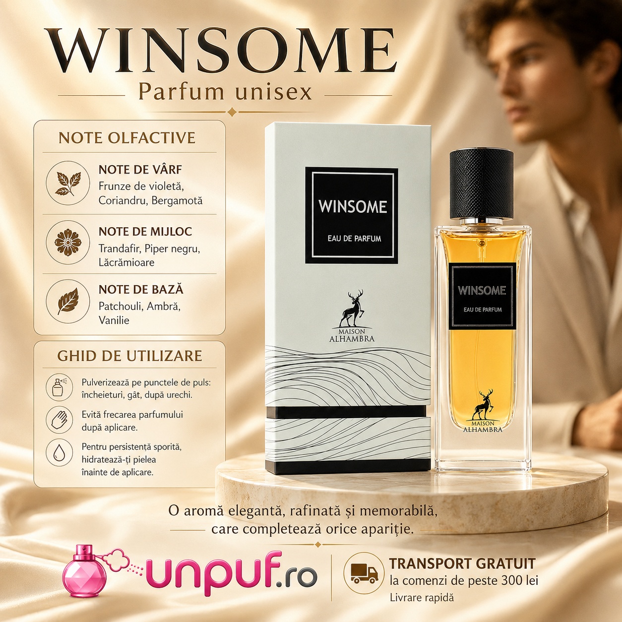 Alhambra Winsome ghid de utilizare parfum oriental modern 100 ml