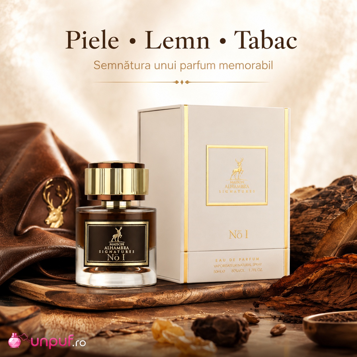 Alhambra Signatures No. I parfum cu piele lemn și tabac semnătura unui parfum memorabil