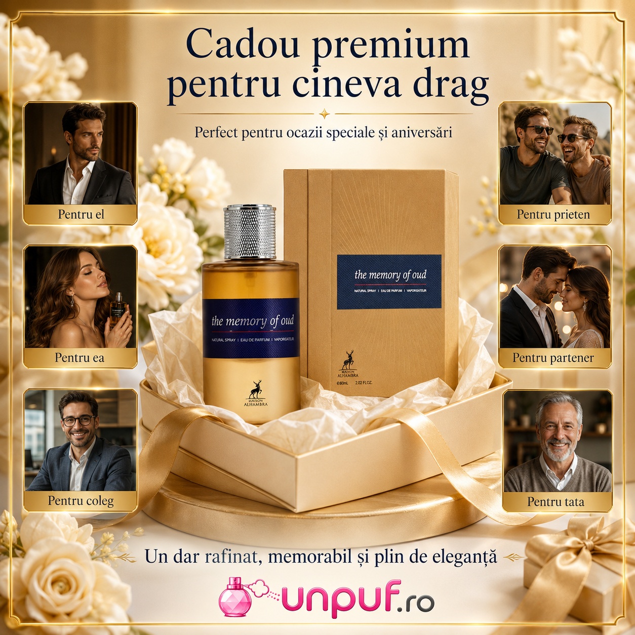 Alhambra The Memory Of Oud cadou premium pentru persoane dragi