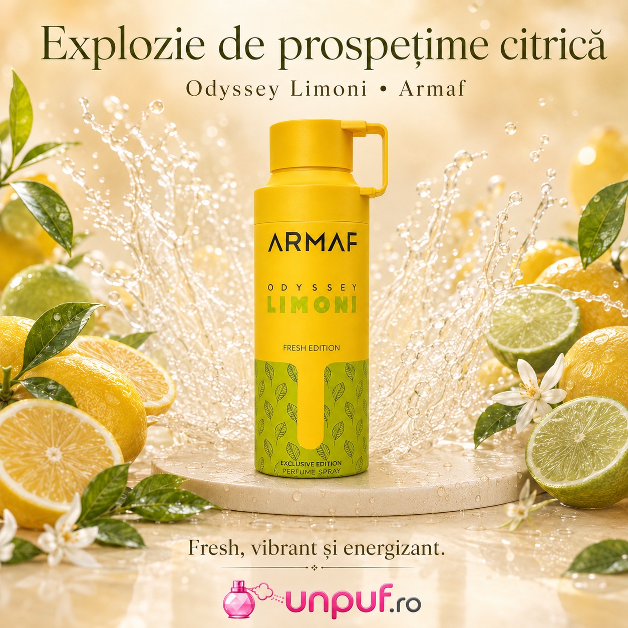 Armaf Odyssey Limoni Fresh Edition, explozie de prospețime citrică și energie