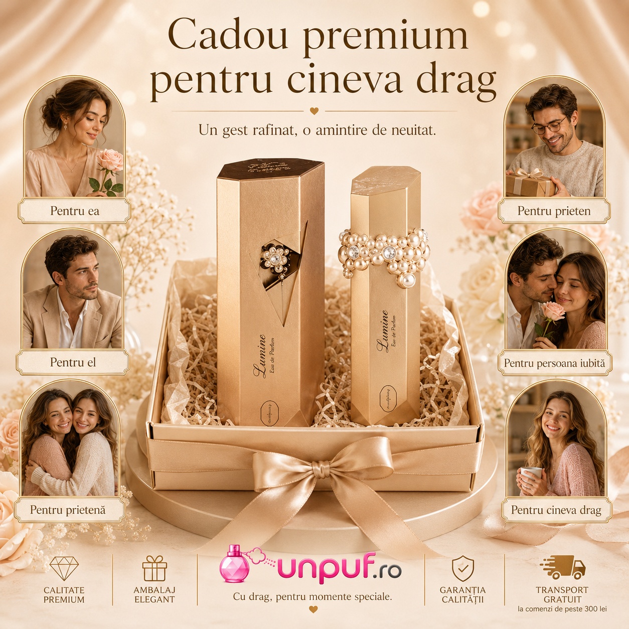 Flavia Lumine cadou premium pentru cineva drag, parfum elegant și memorabil