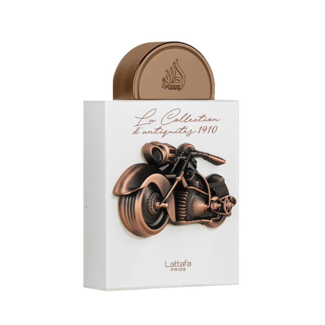 Cutie originală Lattafa Pride La Collection 1910 Bike 100 ml și flacon parfum arabesc damă