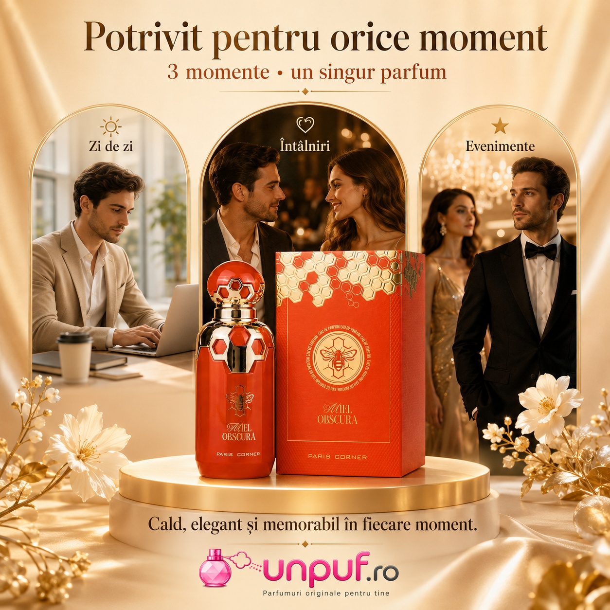 Miel Obscura Paris Corner potrivit pentru zi de zi &icirc;nt&acirc;lniri și evenimente speciale